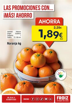 Folleto Froiz 25.08.2025 - 31.08.2025