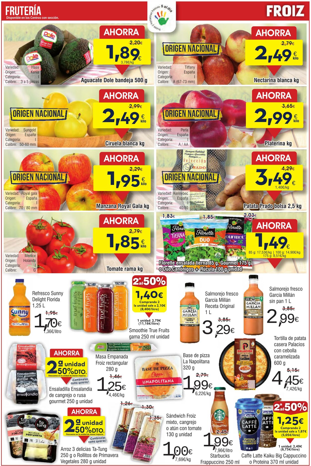 Folleto Froiz 28.08.2025 - 15.09.2025