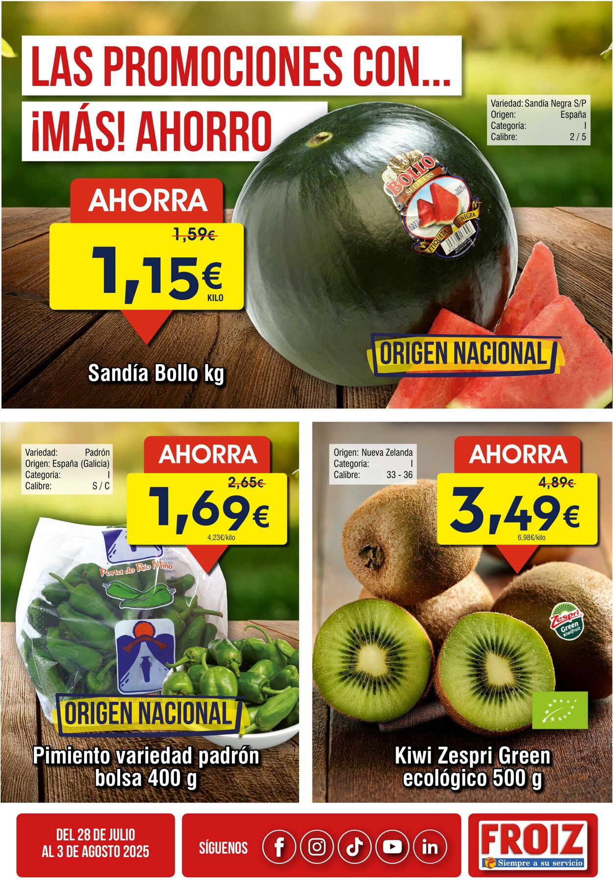 Folleto Froiz 28.07.2025 - 03.08.2025