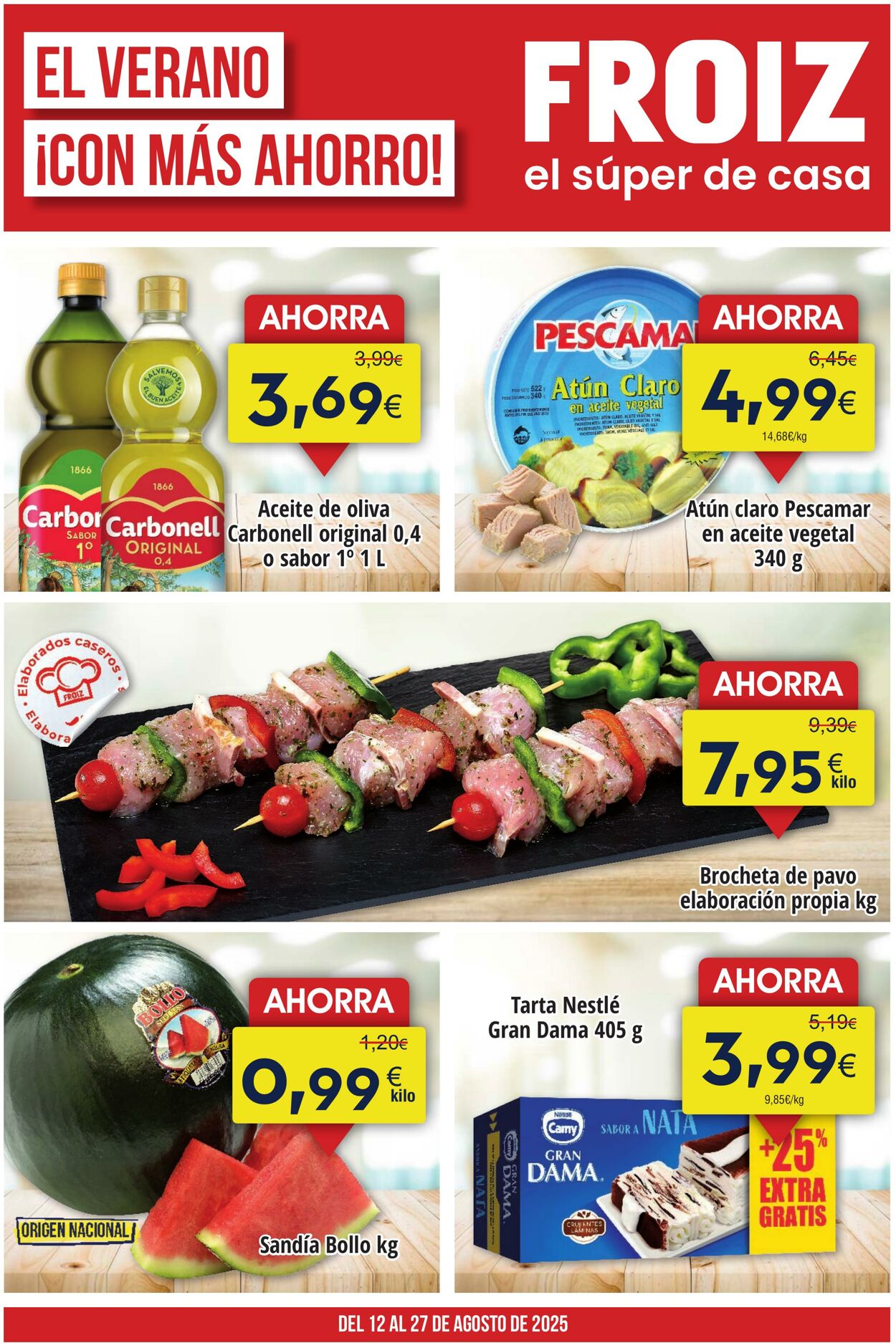 Folleto Froiz 12.08.2025 - 27.08.2025