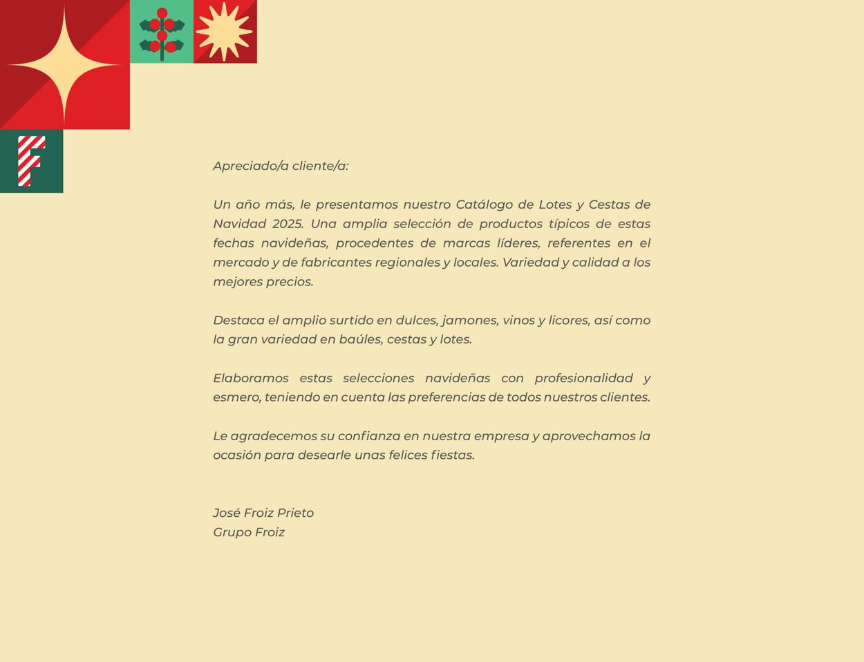 Folleto Froiz 20.10.2025 - 25.12.2025