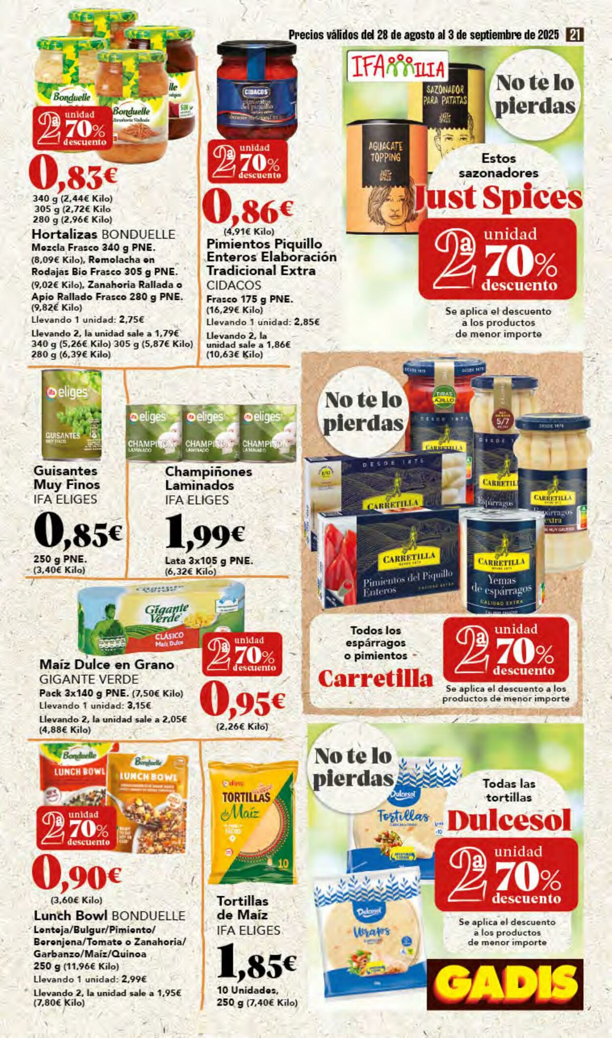 Folleto Gadis 28.08.2025 - 03.09.2025