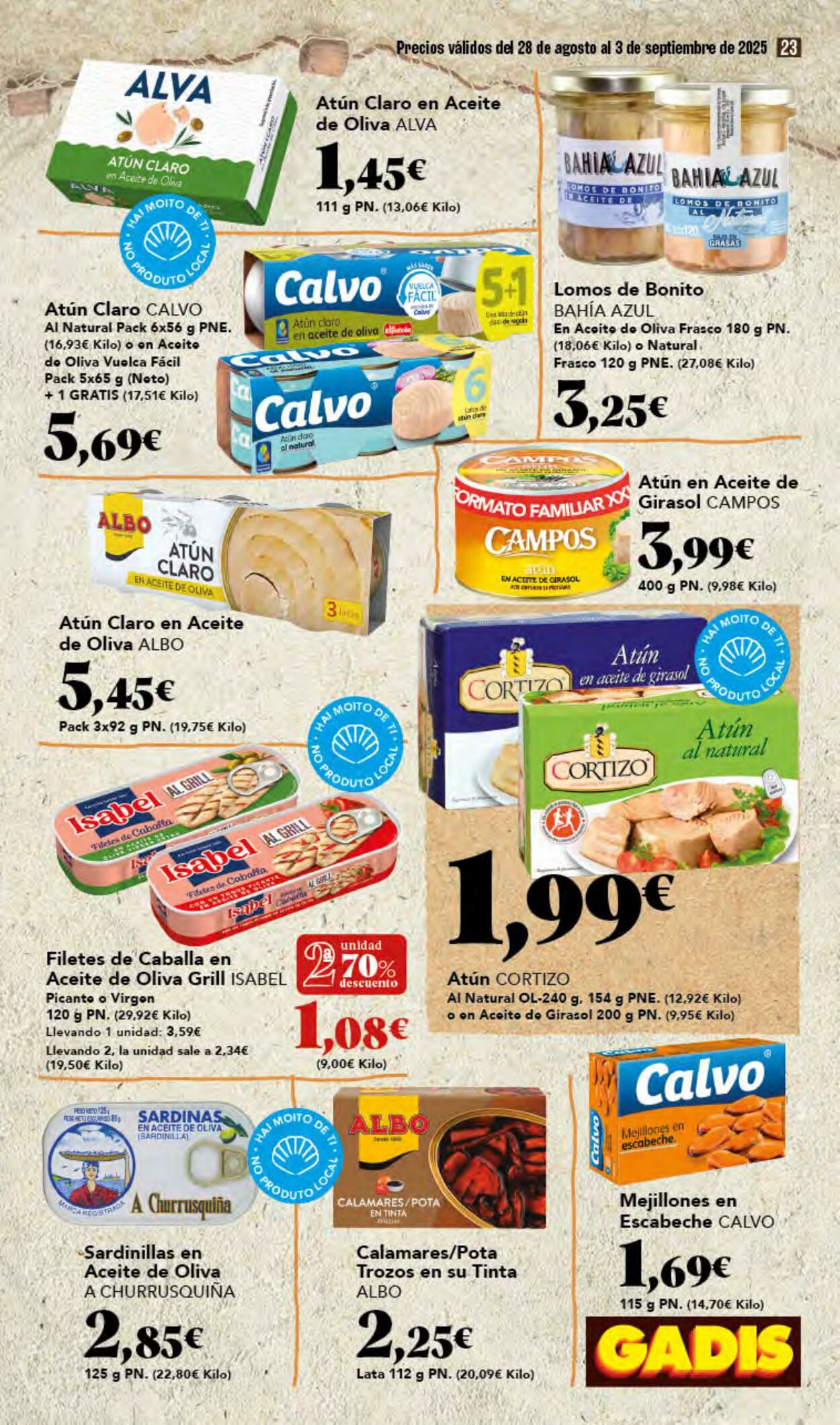 Folleto Gadis 28.08.2025 - 03.09.2025