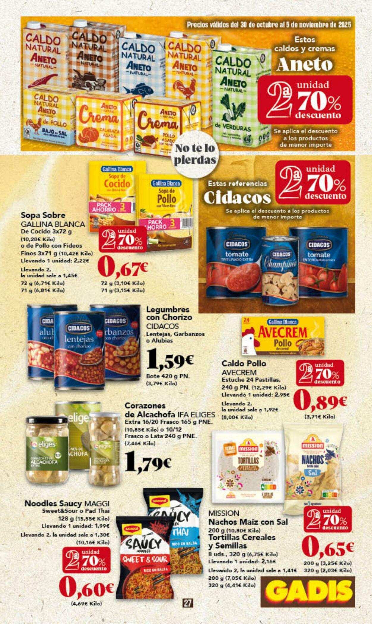 Folleto Gadis 30.10.2025 - 05.11.2025