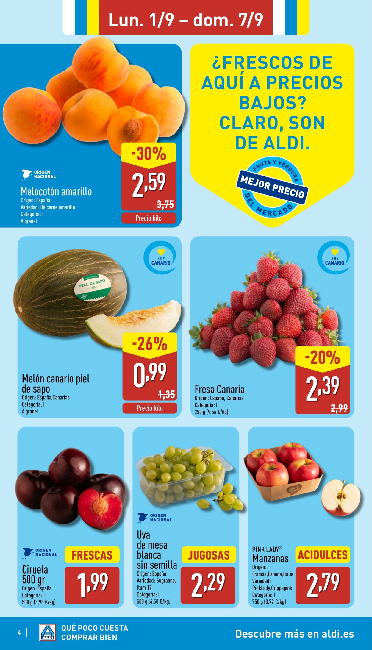 Folleto Aldi 01.09.2025 - 07.09.2025