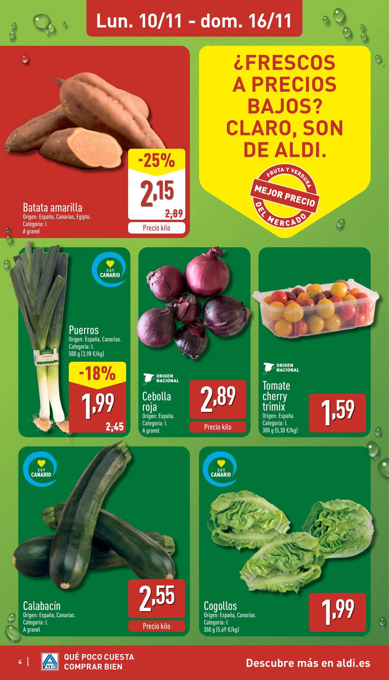 Folleto Aldi 10.11.2025 - 16.11.2025