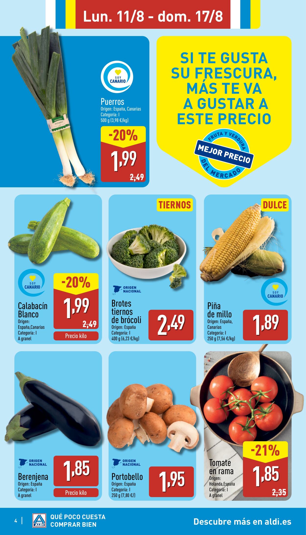 Folleto Aldi 11.08.2025 - 17.08.2025
