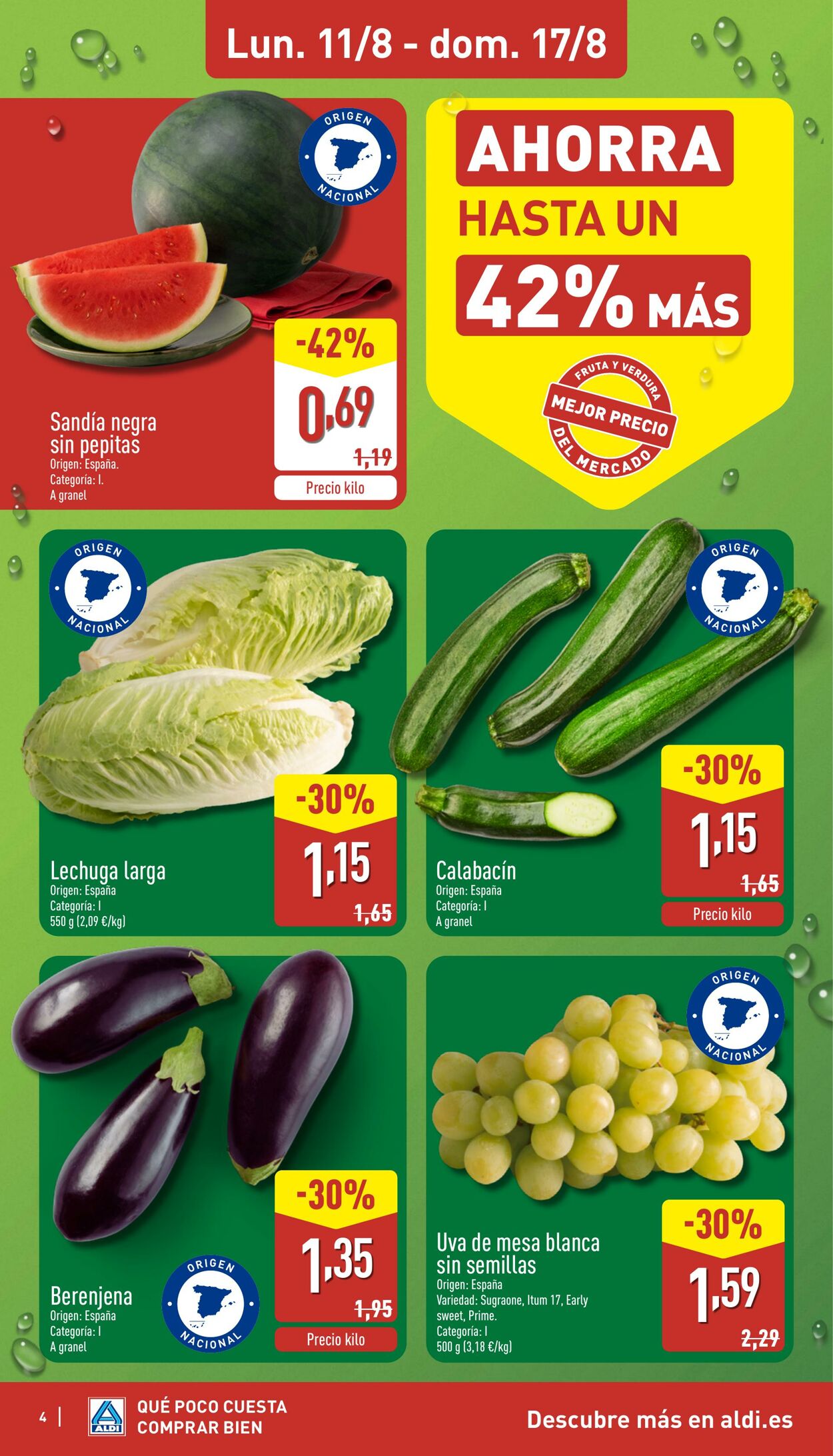 Folleto Aldi 11.08.2025 - 17.08.2025
