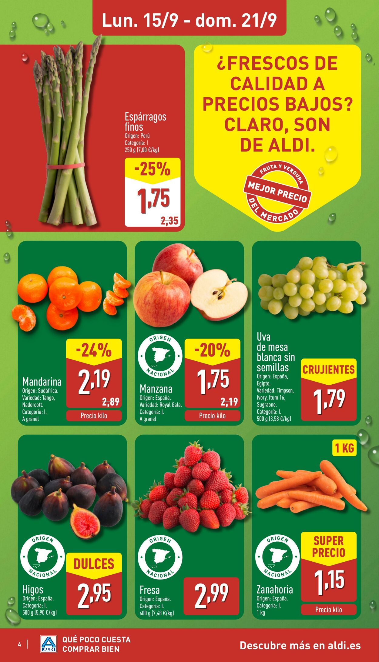 Folleto Aldi 15.09.2025 - 21.09.2025