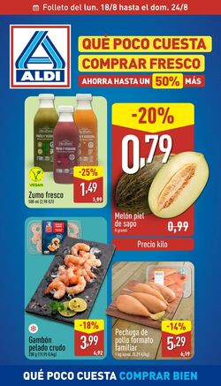 Folleto Aldi 18.08.2025 - 24.08.2025