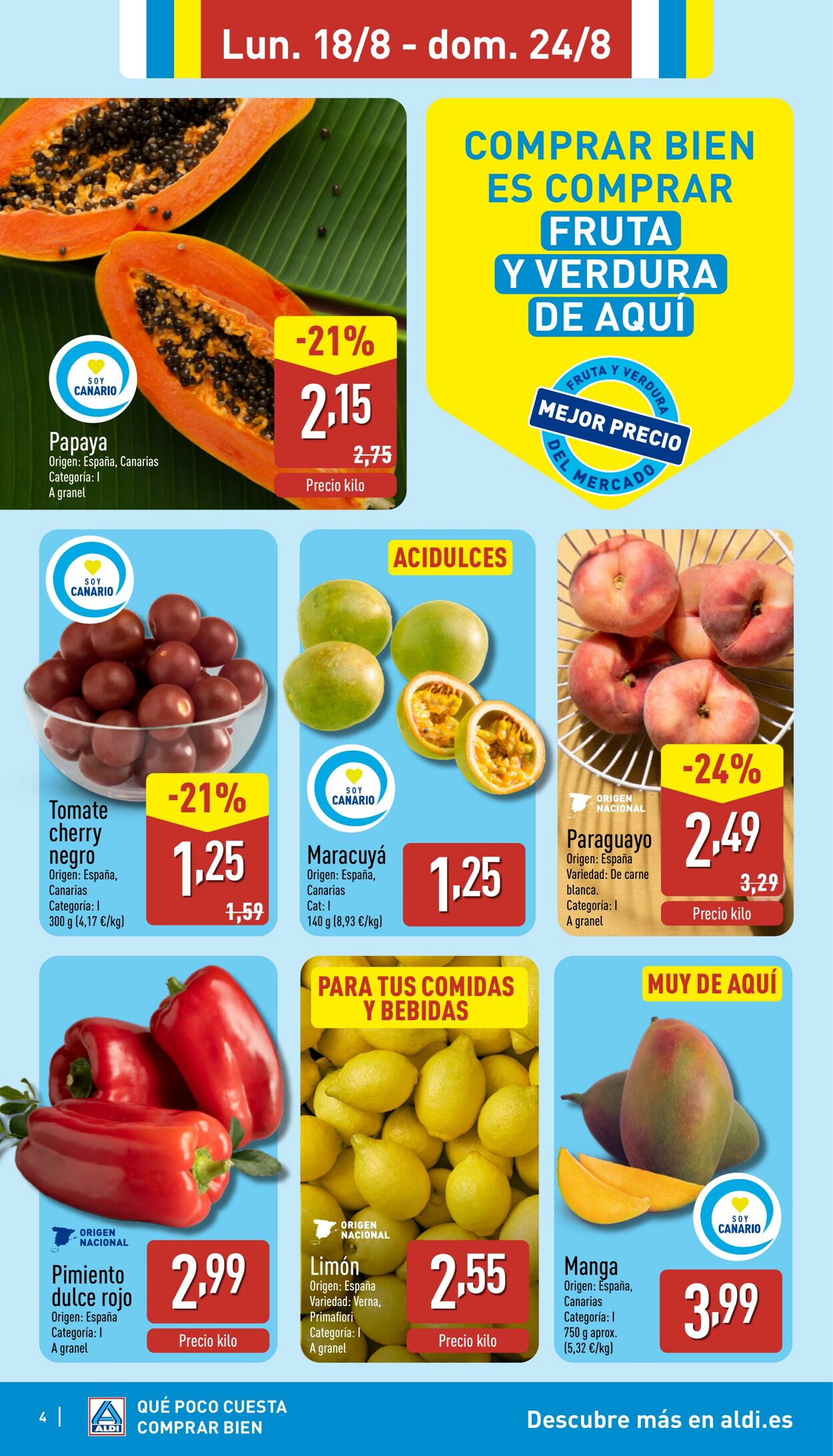 Folleto Aldi 18.08.2025 - 24.08.2025