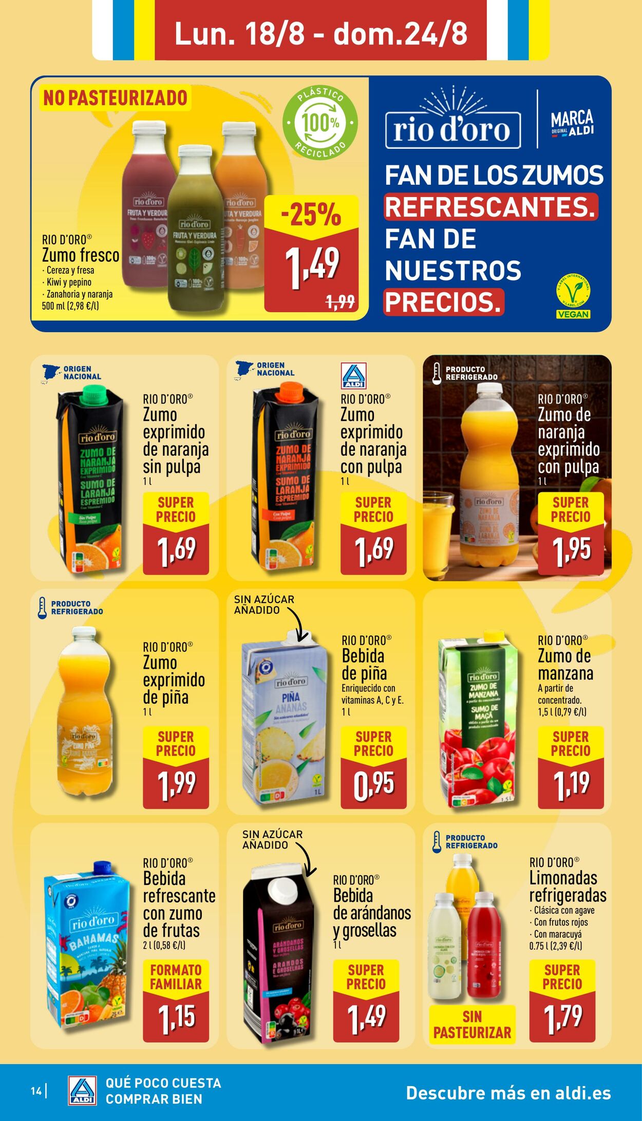 Folleto Aldi 18.08.2025 - 24.08.2025