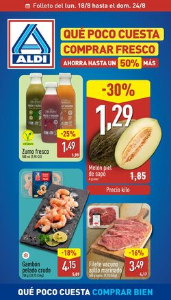 Folleto Aldi 18.08.2025 - 24.08.2025