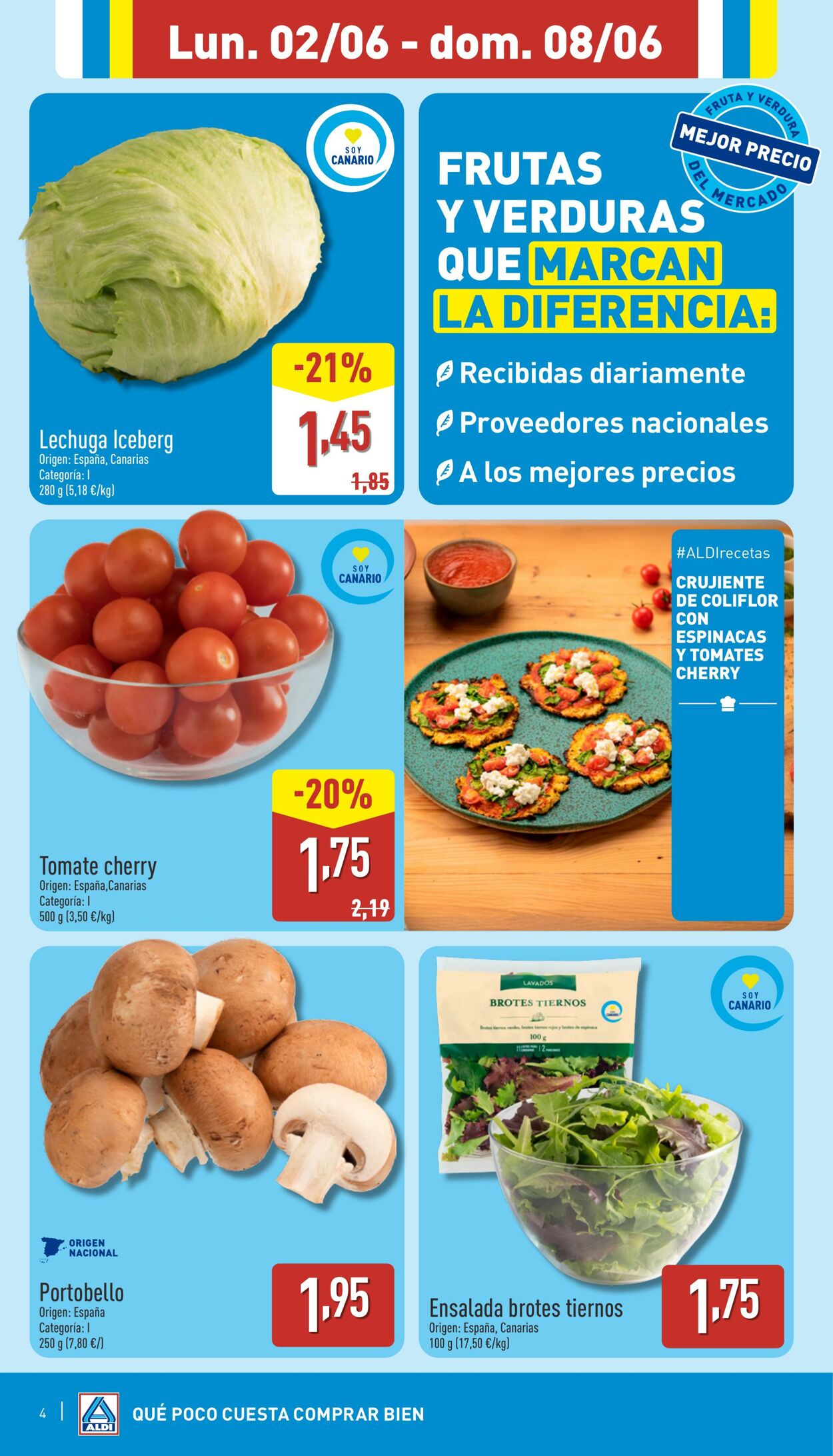 Folleto Aldi 02.06.2025 - 08.06.2025