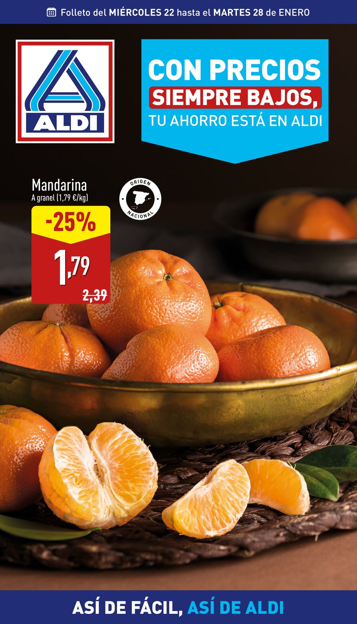 Folleto Aldi - Folleto semanal - Nuestras ofertas del 22 al 28 de enero - ALDI 22 ene., 2025 - 28 ene., 2025