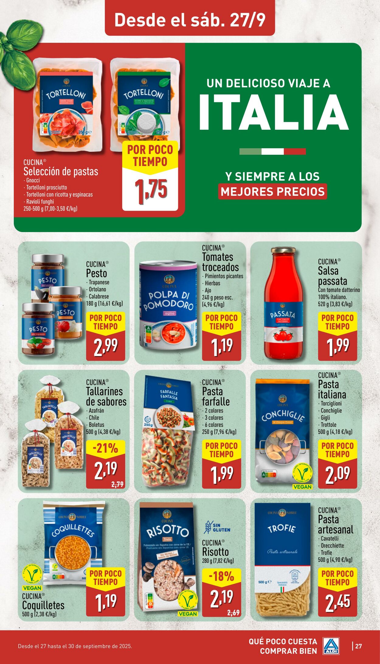 Folleto Aldi 22.09.2025 - 28.09.2025