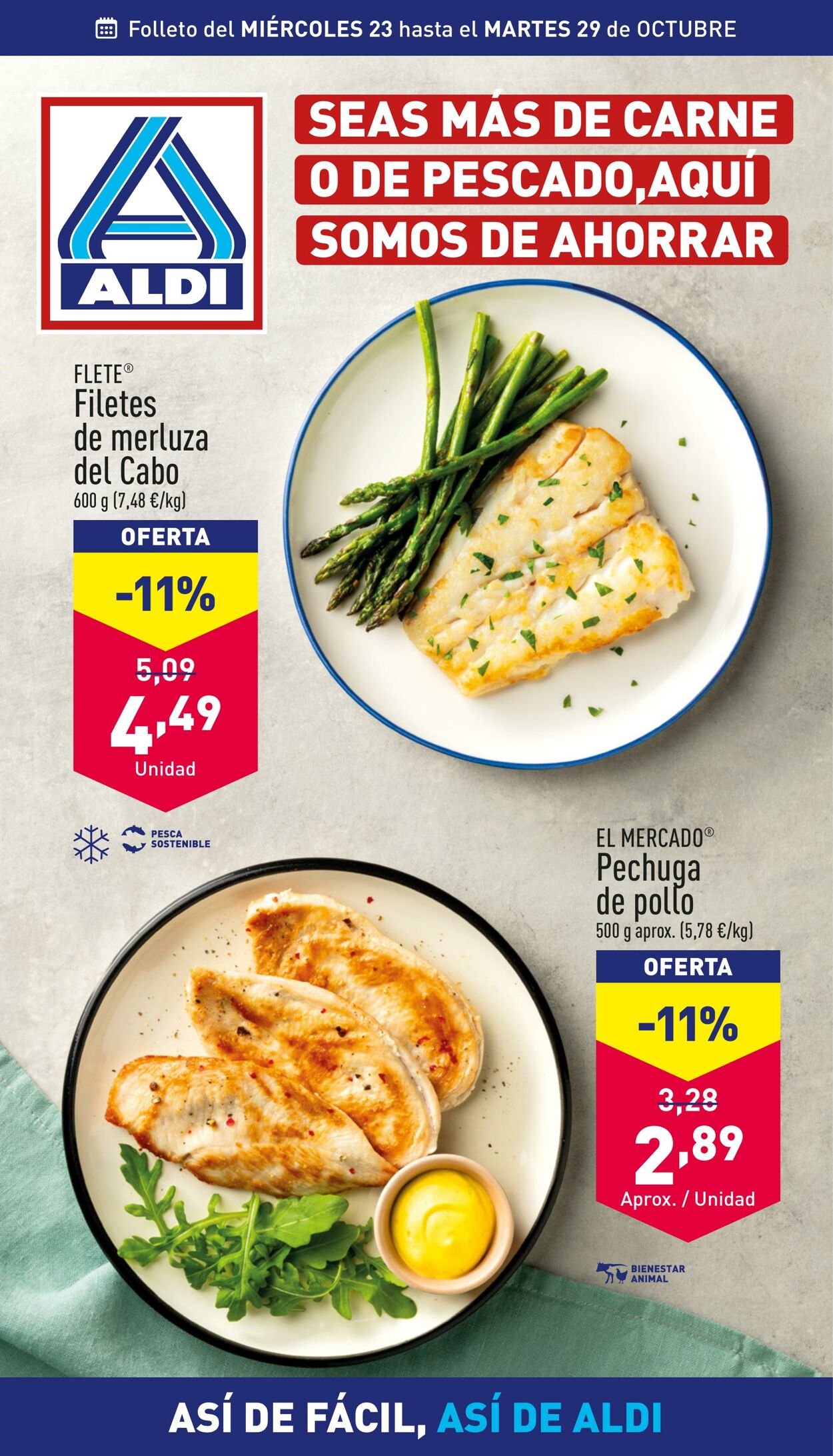 Folleto Aldi - Folleto semanal - Nuestras ofertas del 23 al 29 de octubre- ALDI 23 oct., 2024 - 29 oct., 2024