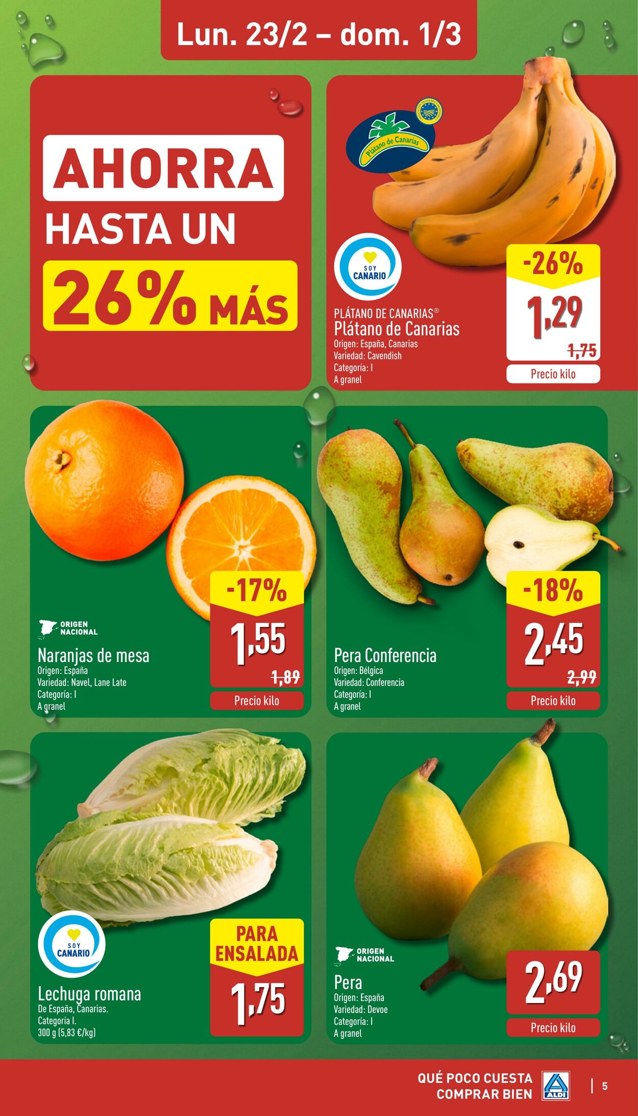 Folleto Aldi 23.02.2026 - 01.03.2026