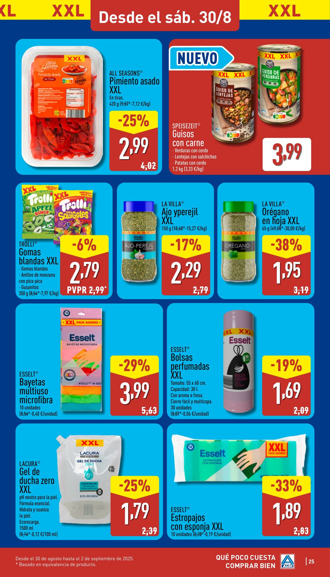 Folleto Aldi 25.08.2025 - 31.08.2025