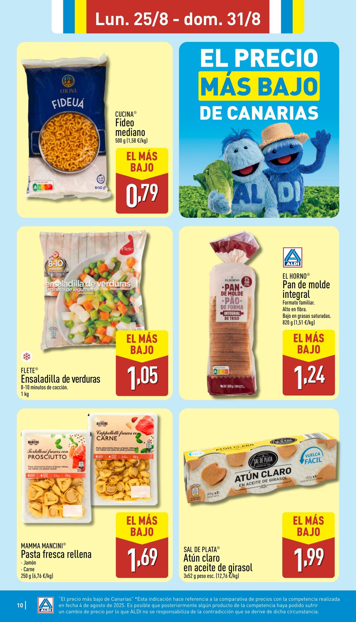 Folleto Aldi 25.08.2025 - 31.08.2025