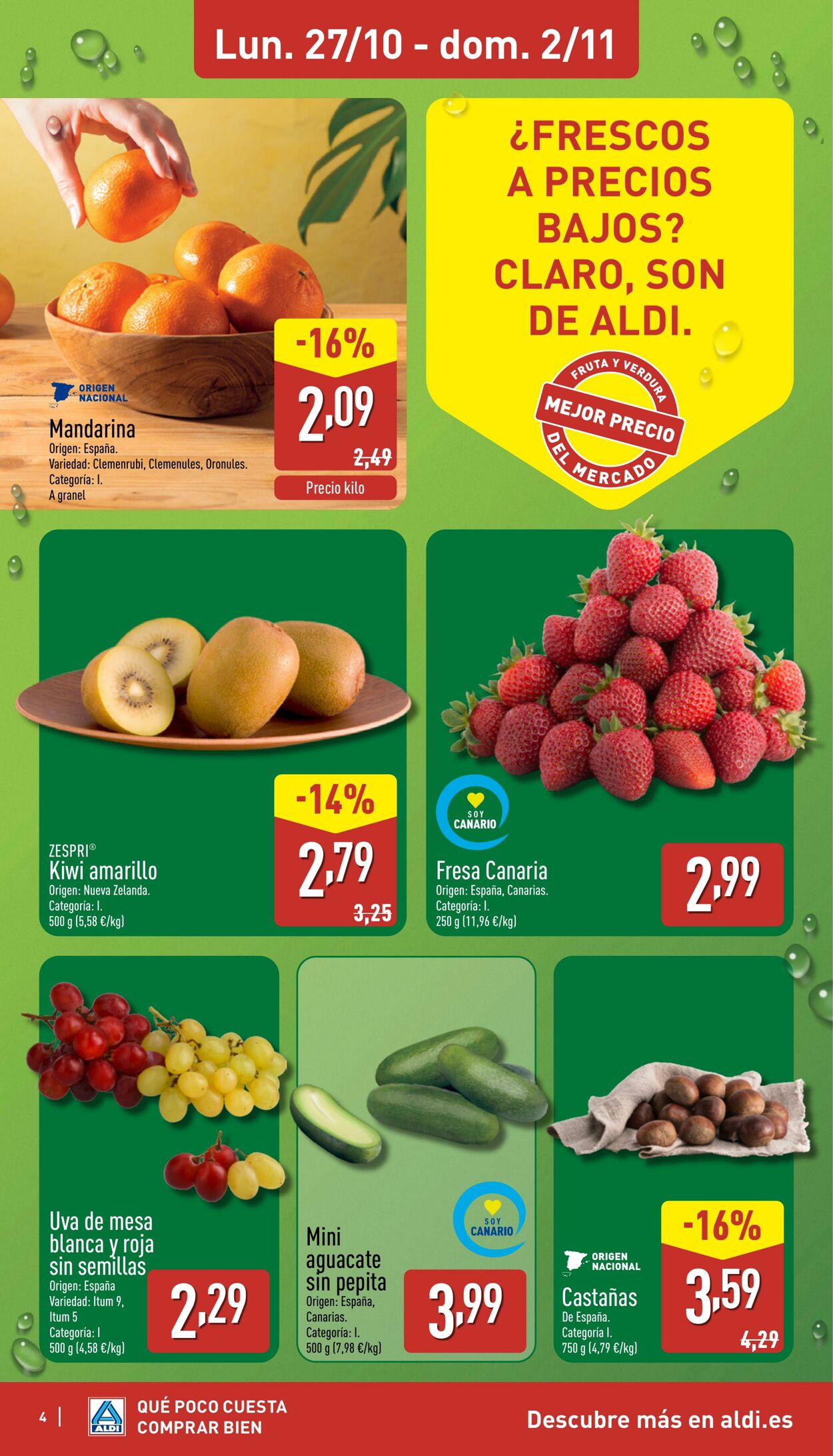 Folleto Aldi 27.10.2025 - 02.11.2025