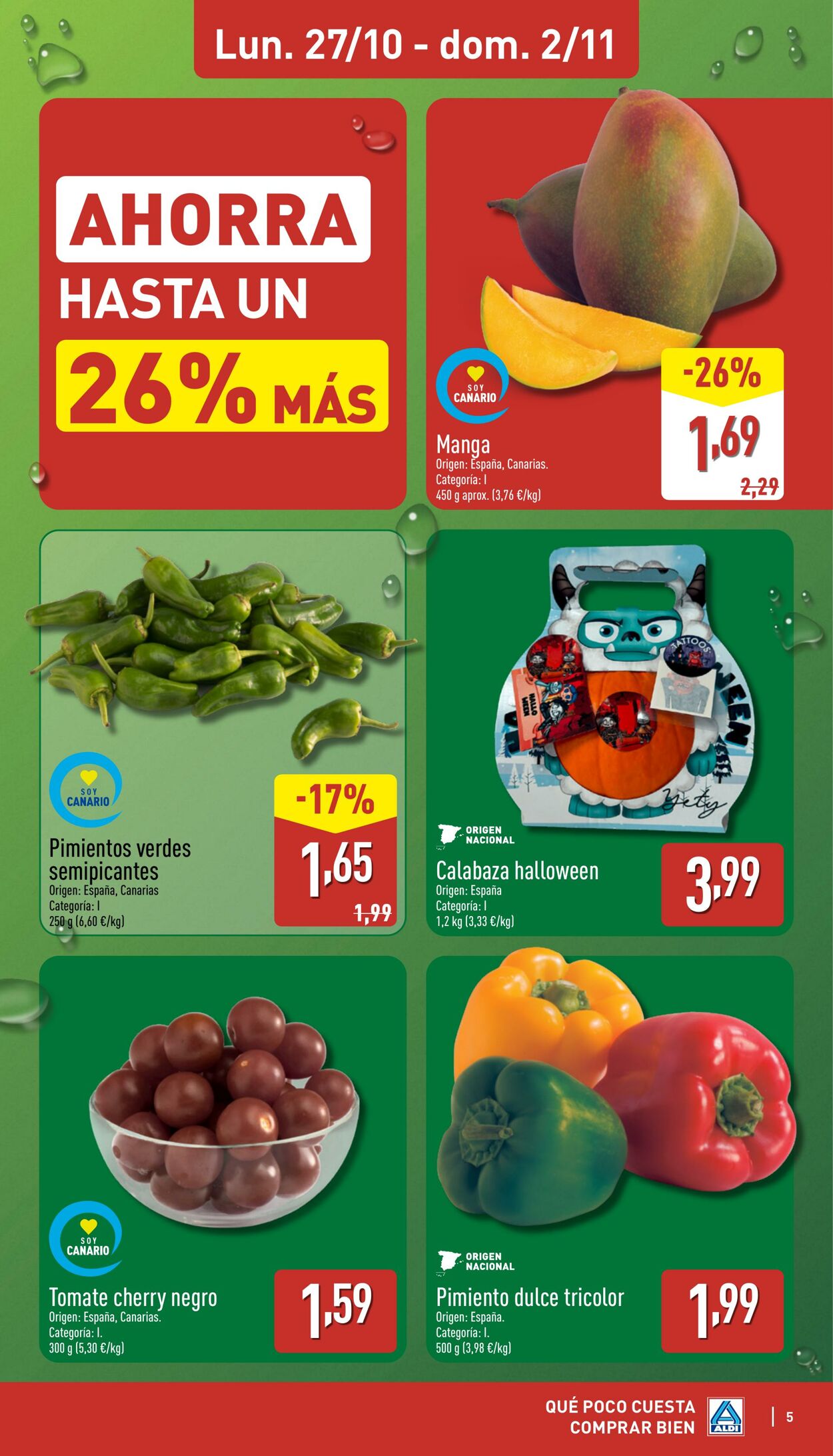 Folleto Aldi 27.10.2025 - 02.11.2025