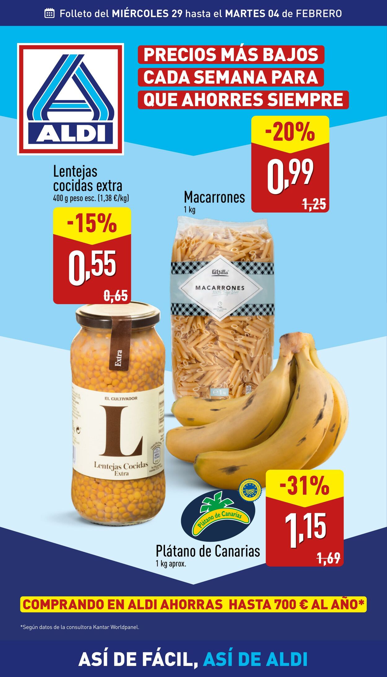 Folleto Aldi - Folleto semanal - Nuestras ofertas del 29 de enero al 4 de febrero - ALDI 29 ene., 2025 - 4 feb., 2025