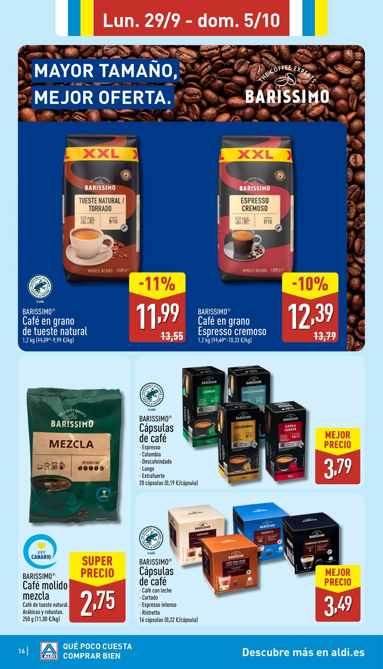 Folleto Aldi 29.09.2025 - 05.10.2025