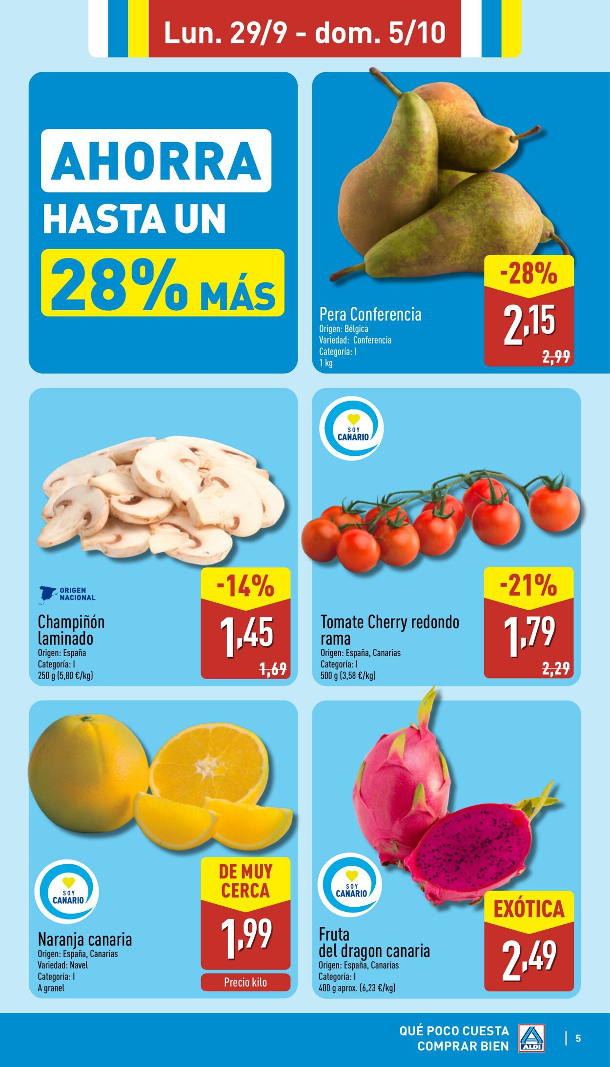 Folleto Aldi 29.09.2025 - 05.10.2025