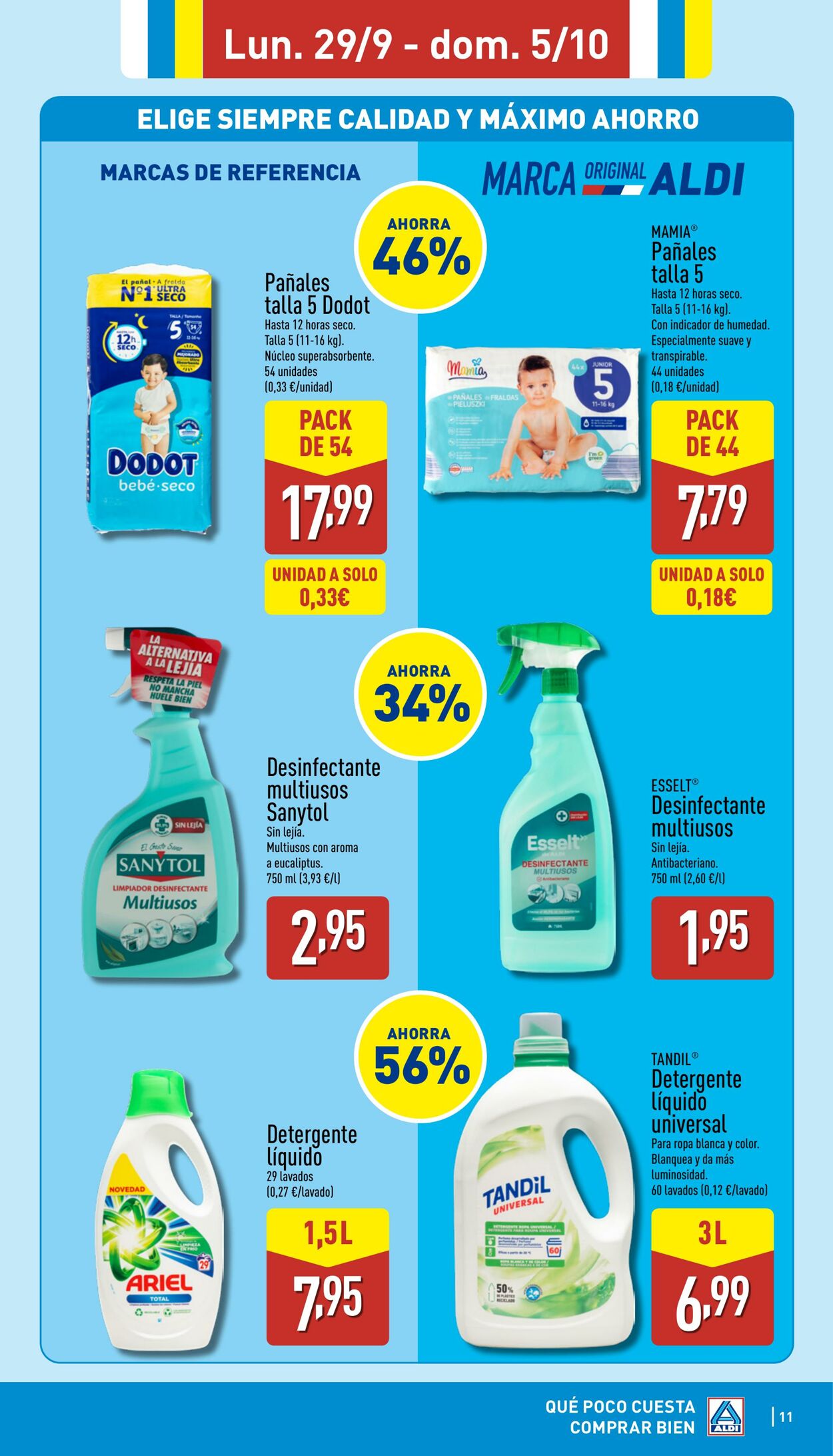 Folleto Aldi 29.09.2025 - 05.10.2025