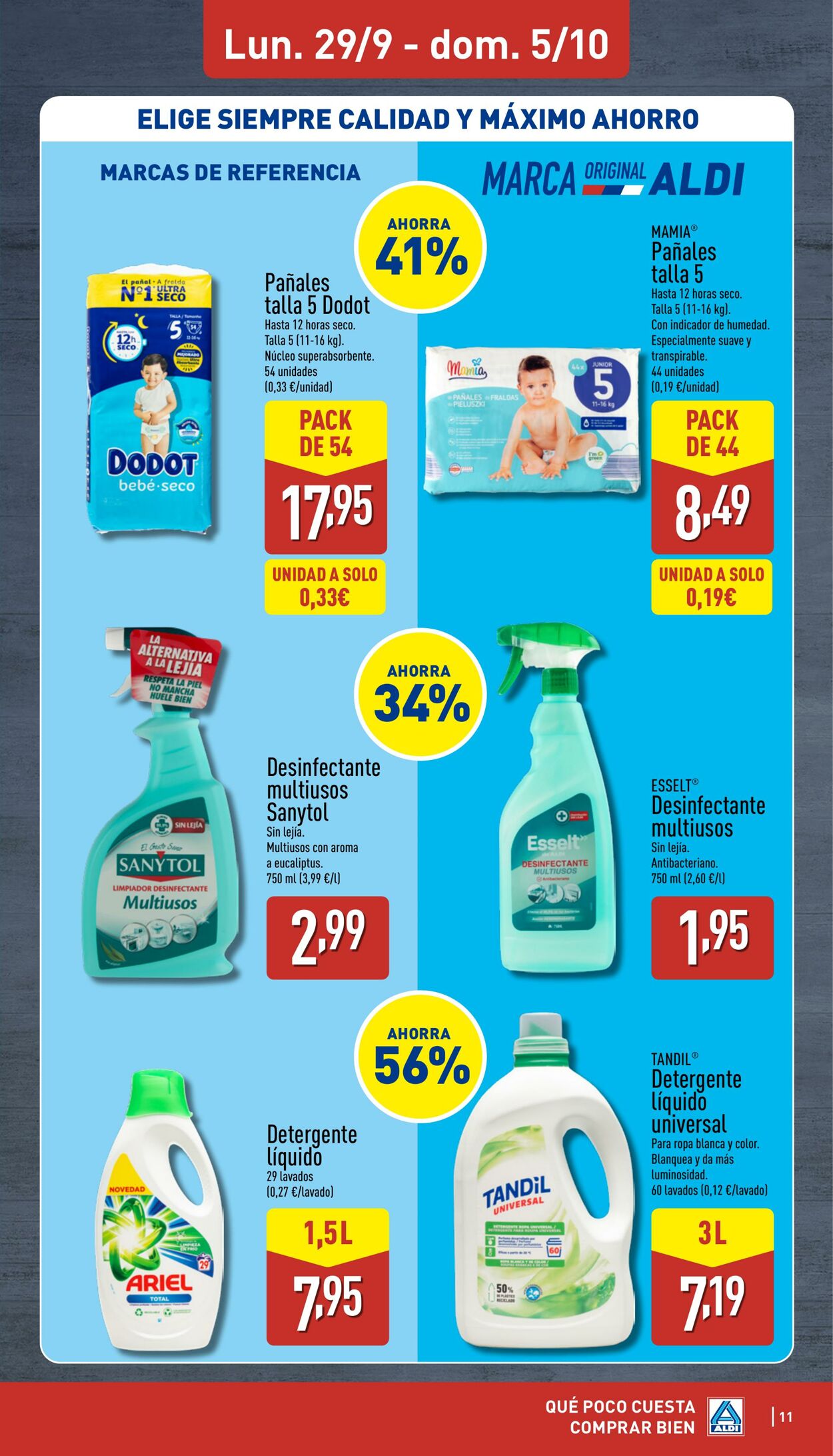 Folleto Aldi 29.09.2025 - 05.10.2025