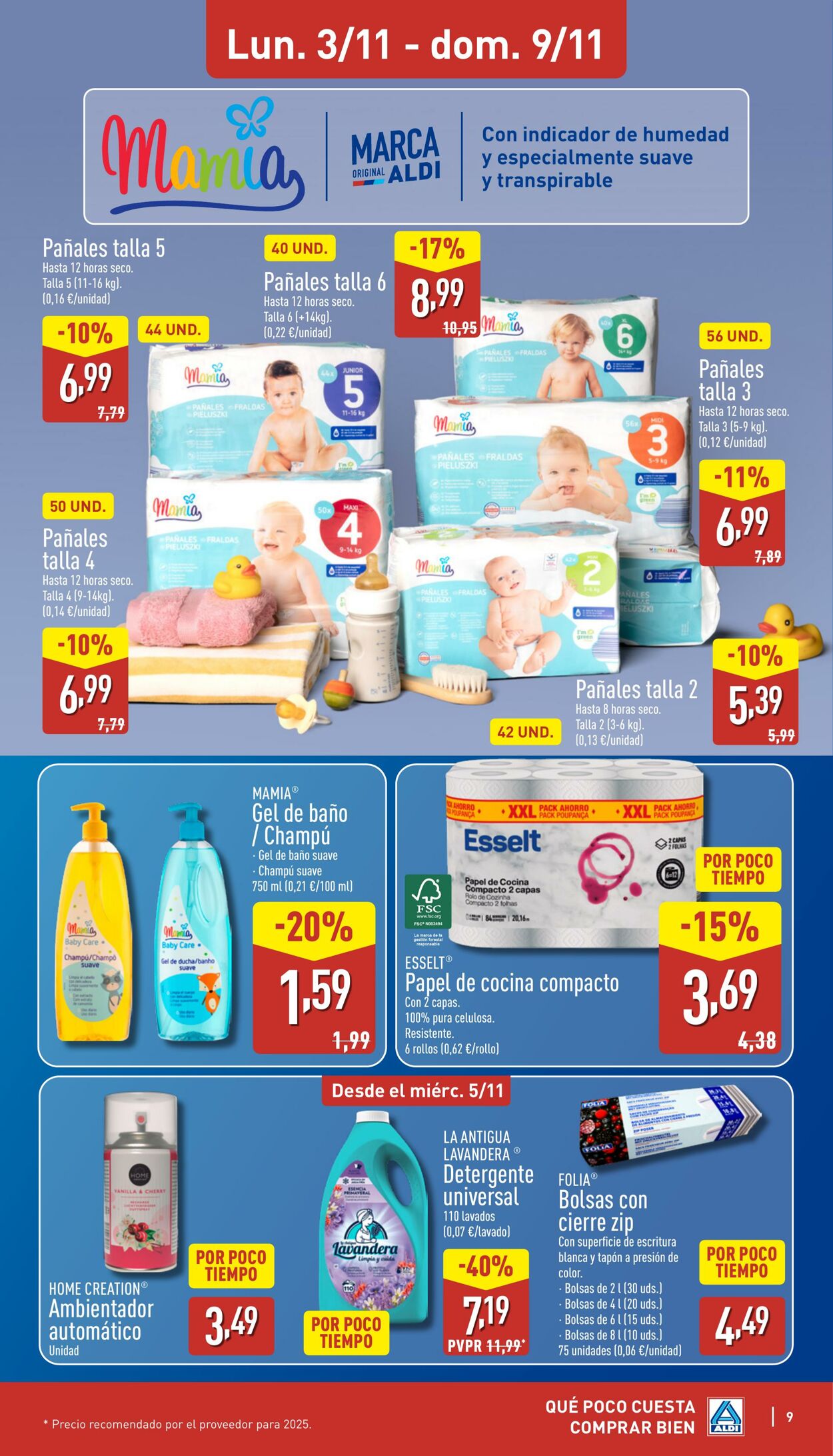 Folleto Aldi 03.11.2025 - 09.11.2025