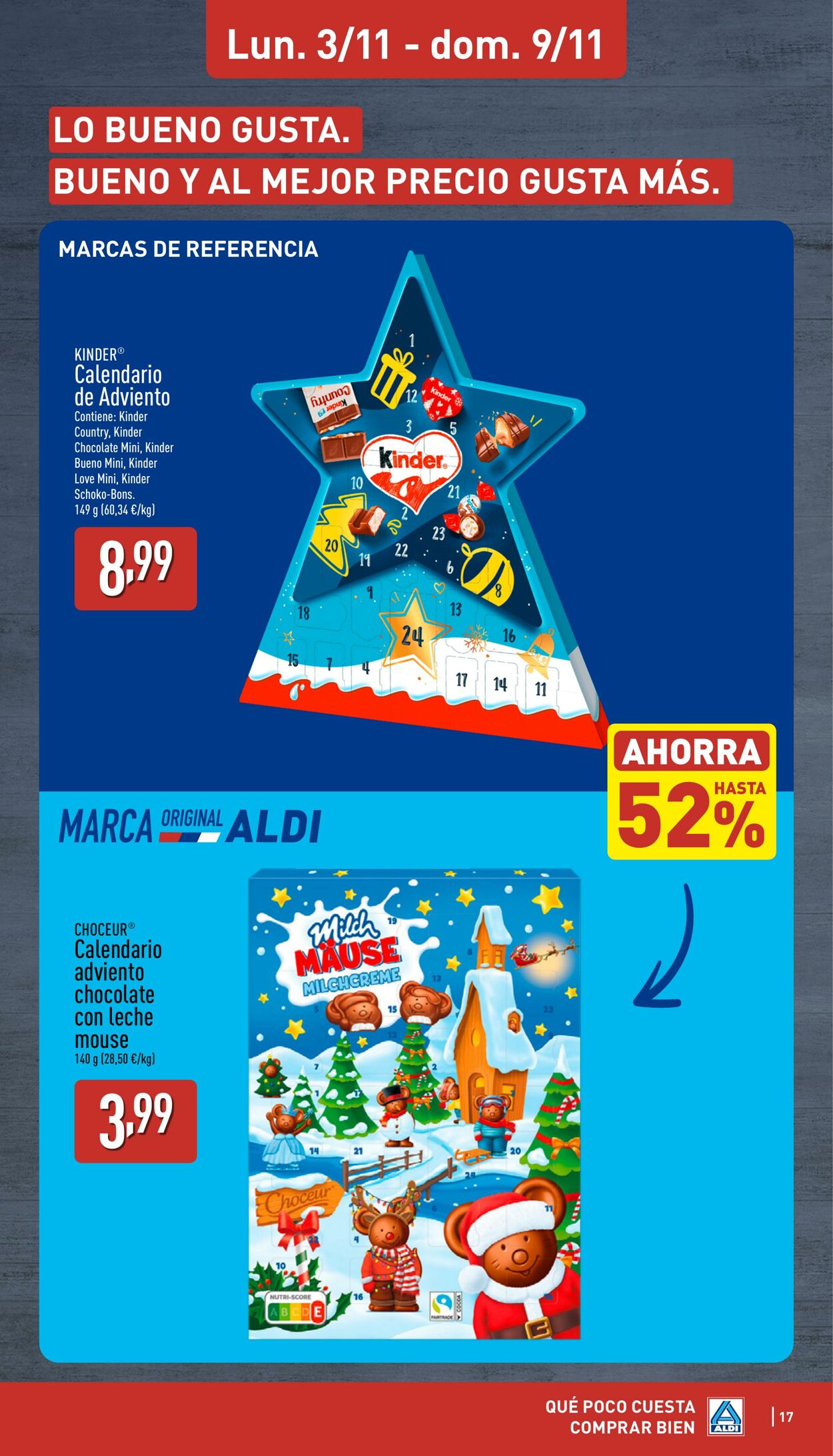 Folleto Aldi 03.11.2025 - 09.11.2025