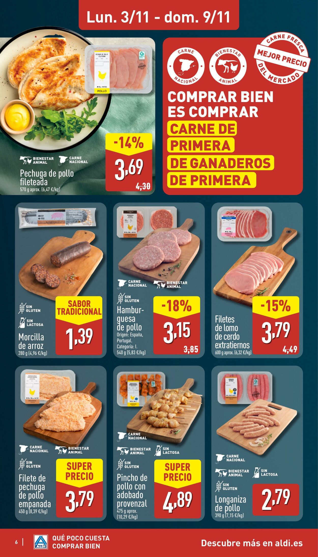Folleto Aldi 03.11.2025 - 09.11.2025