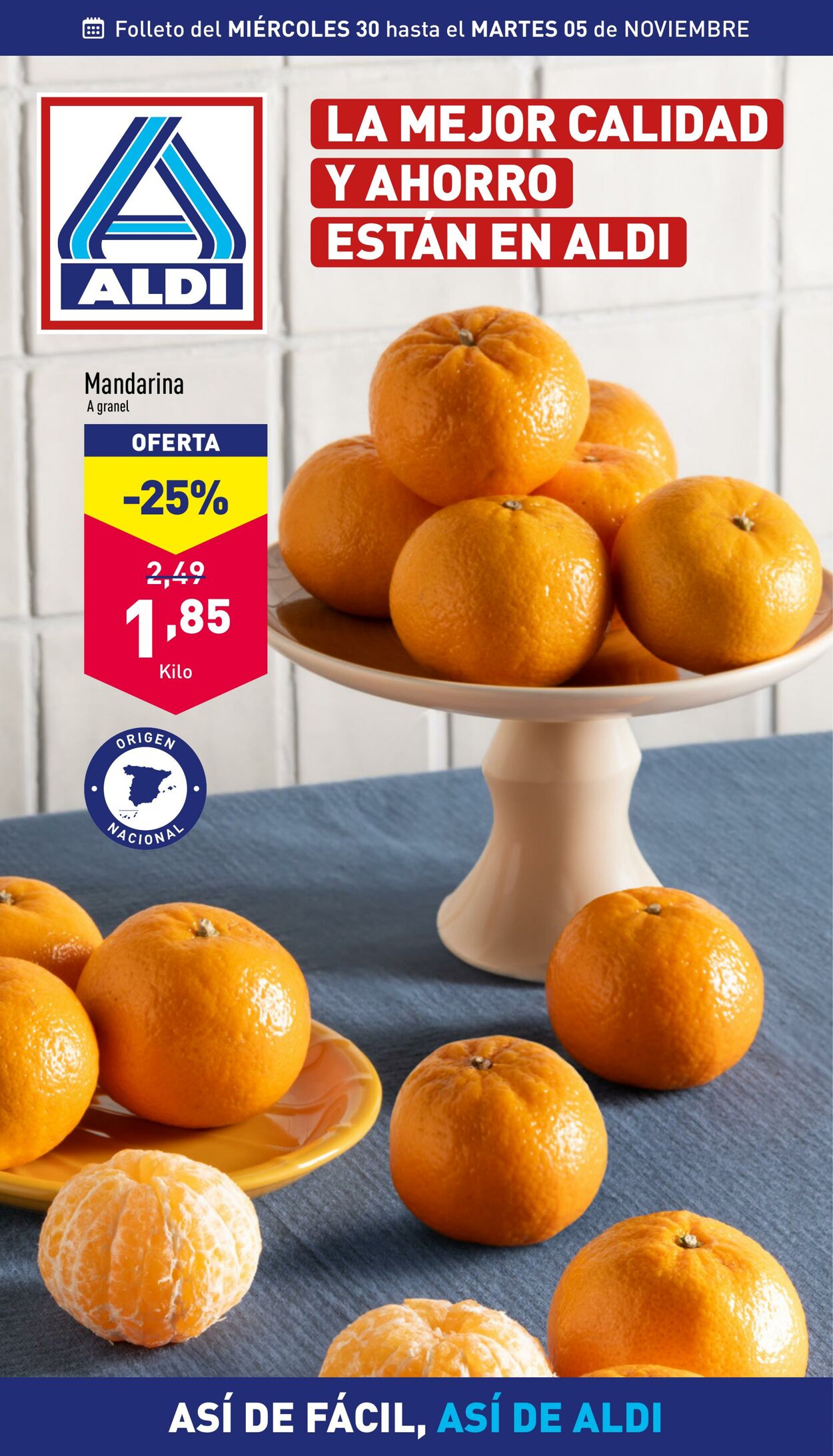 Folleto Aldi - Folleto semanal - Nuestras ofertas del 30 de octubre al 5 de noviembre - ALDI 30 oct., 2024 - 5 nov., 2024