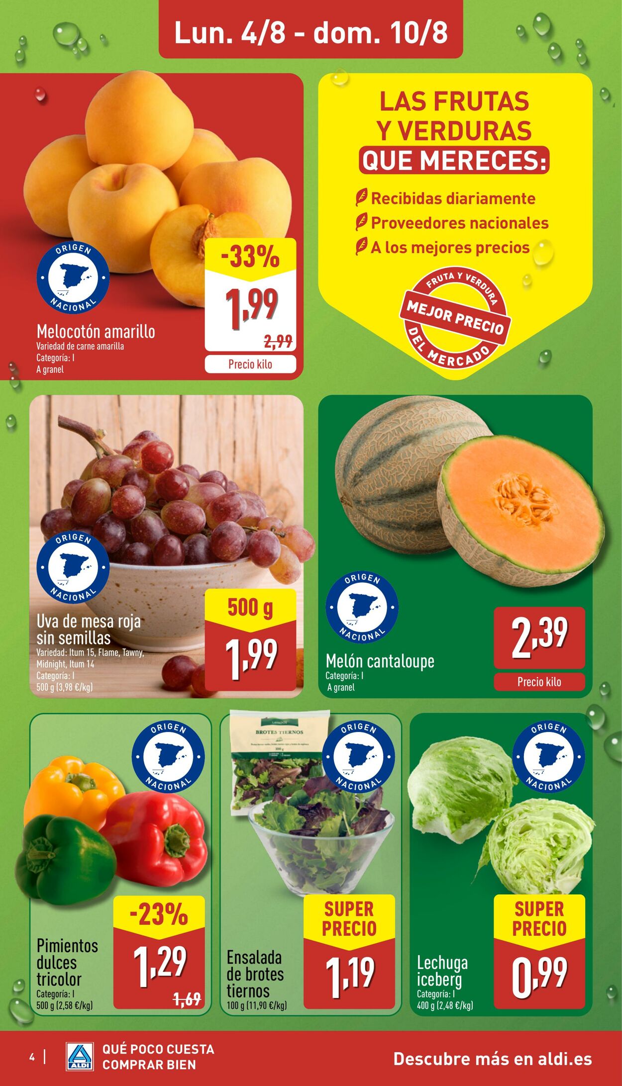 Folleto Aldi 04.08.2025 - 10.08.2025