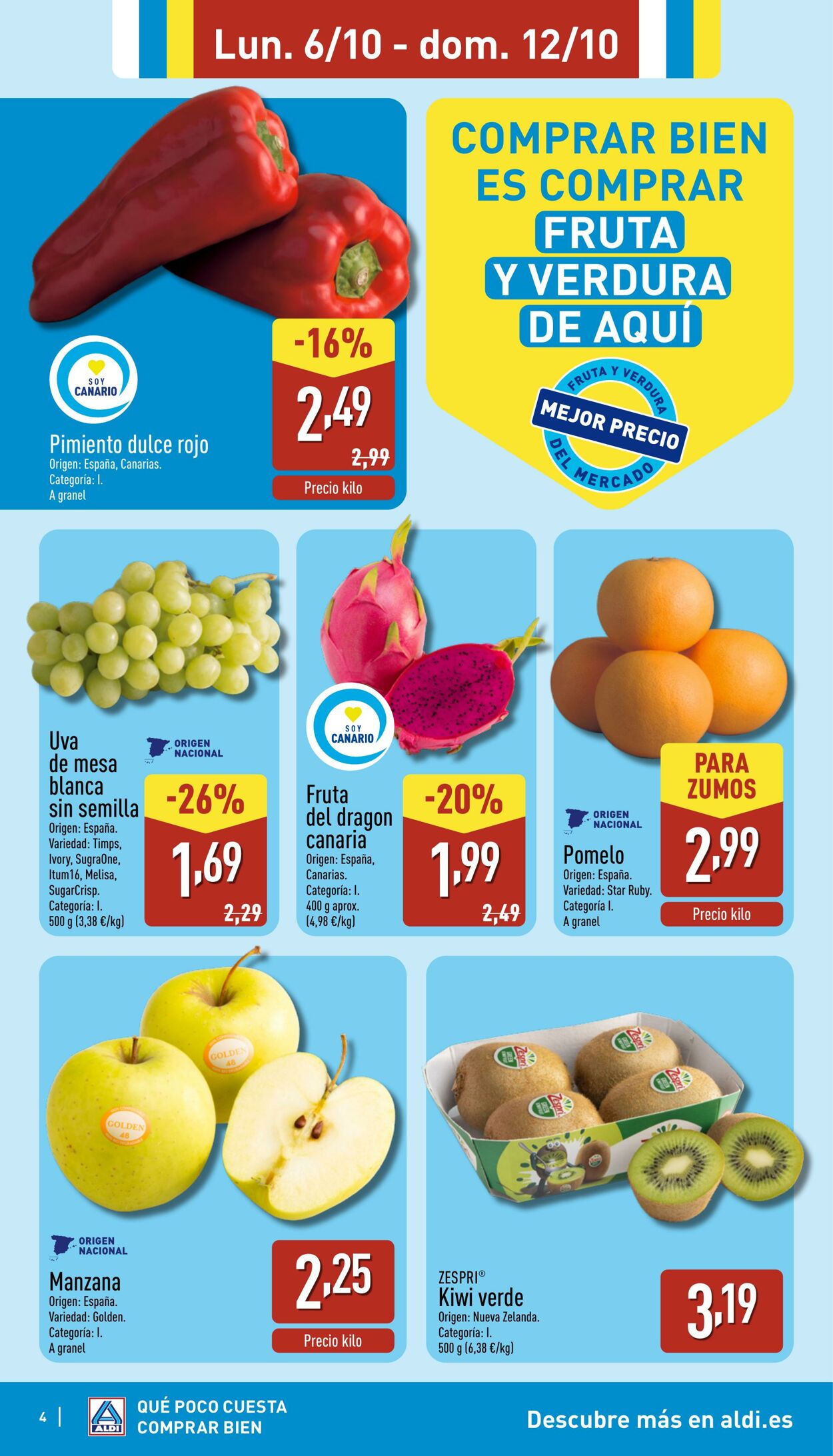 Folleto Aldi 06.10.2025 - 12.10.2025