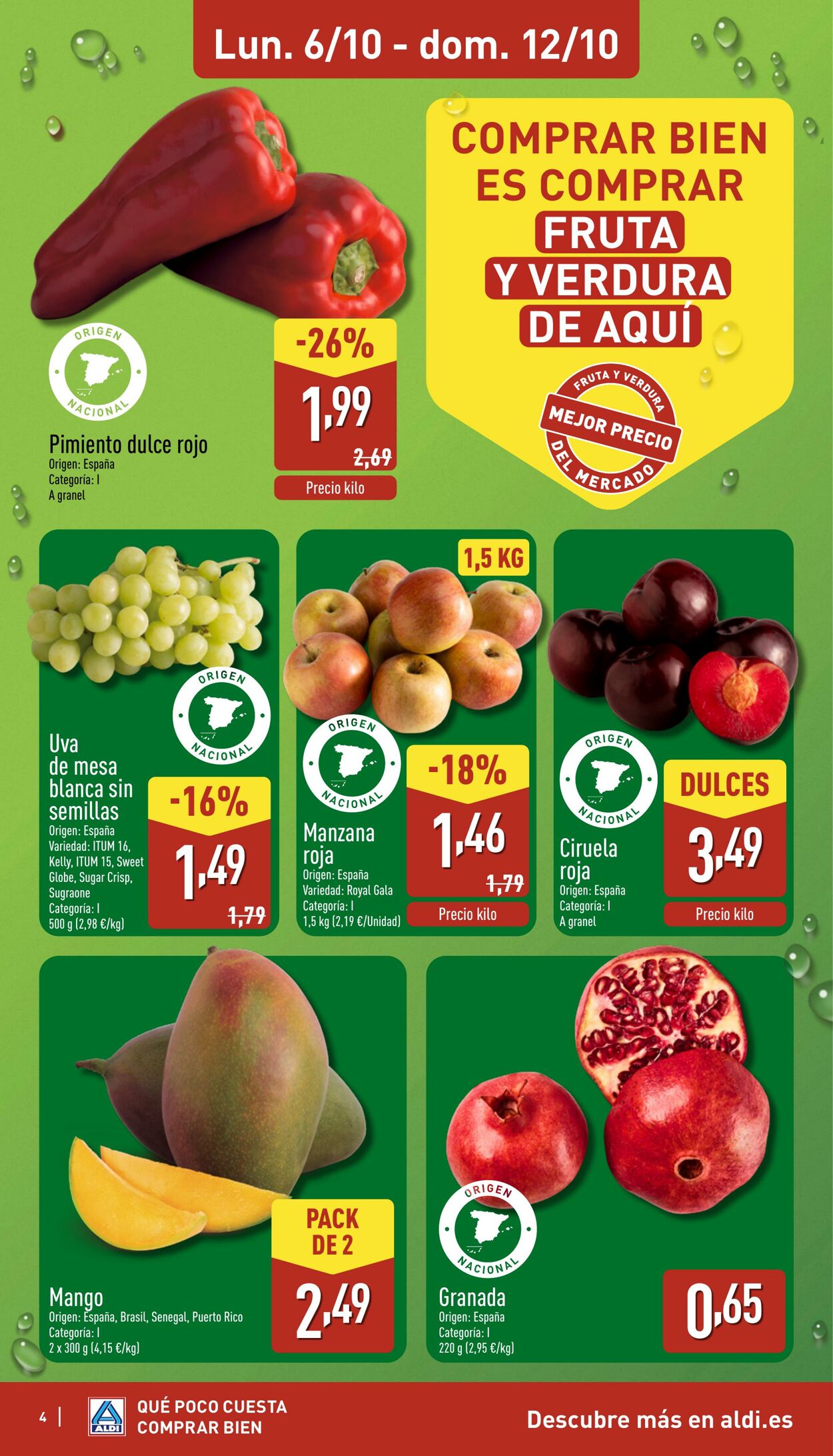 Folleto Aldi 06.10.2025 - 12.10.2025