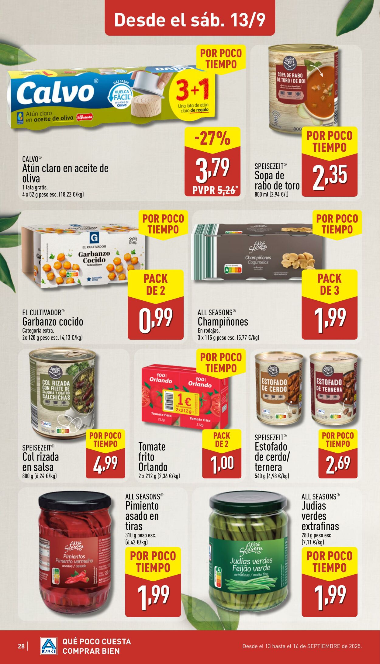 Folleto Aldi 08.09.2025 - 14.09.2025