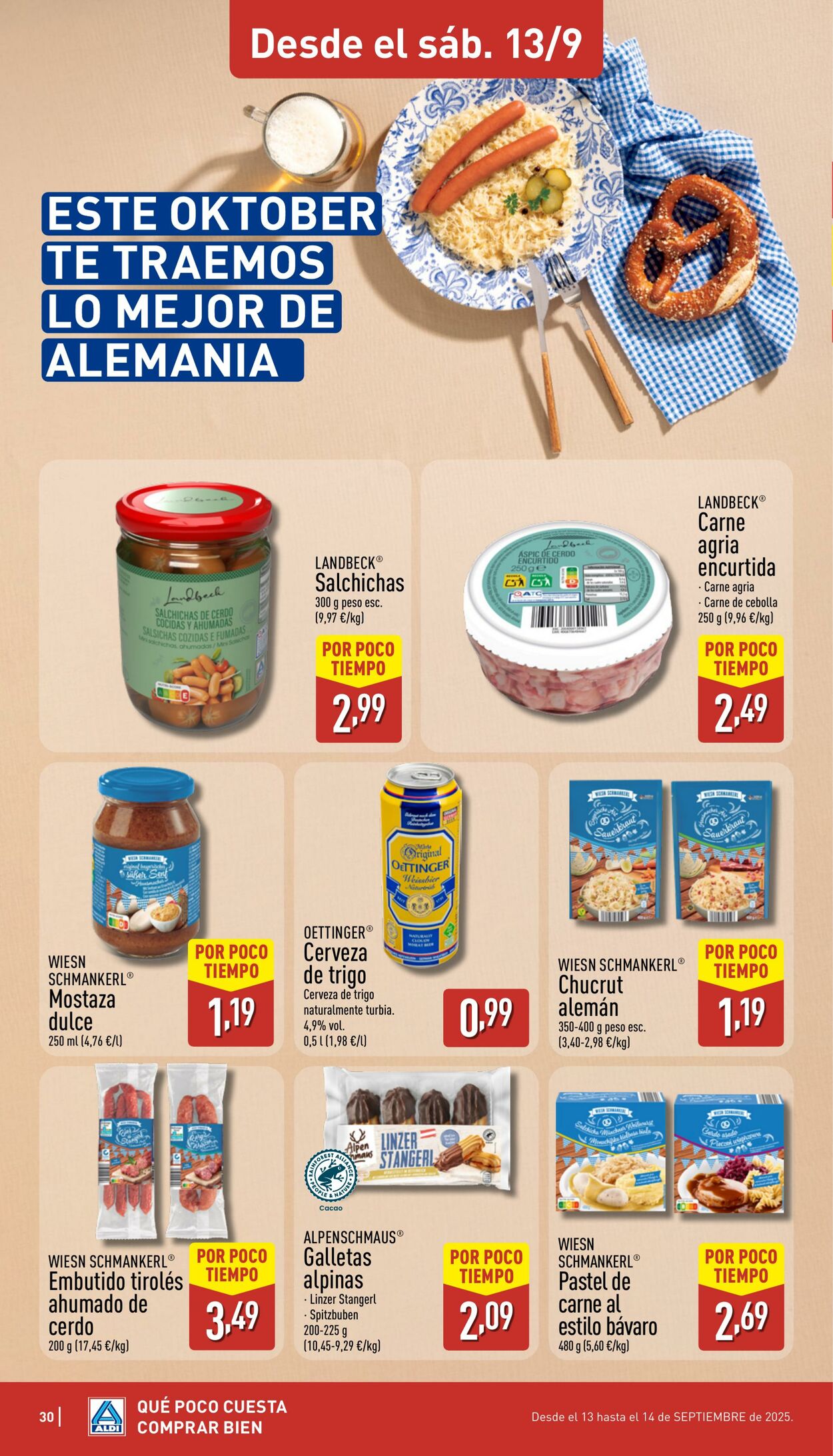 Folleto Aldi 08.09.2025 - 14.09.2025