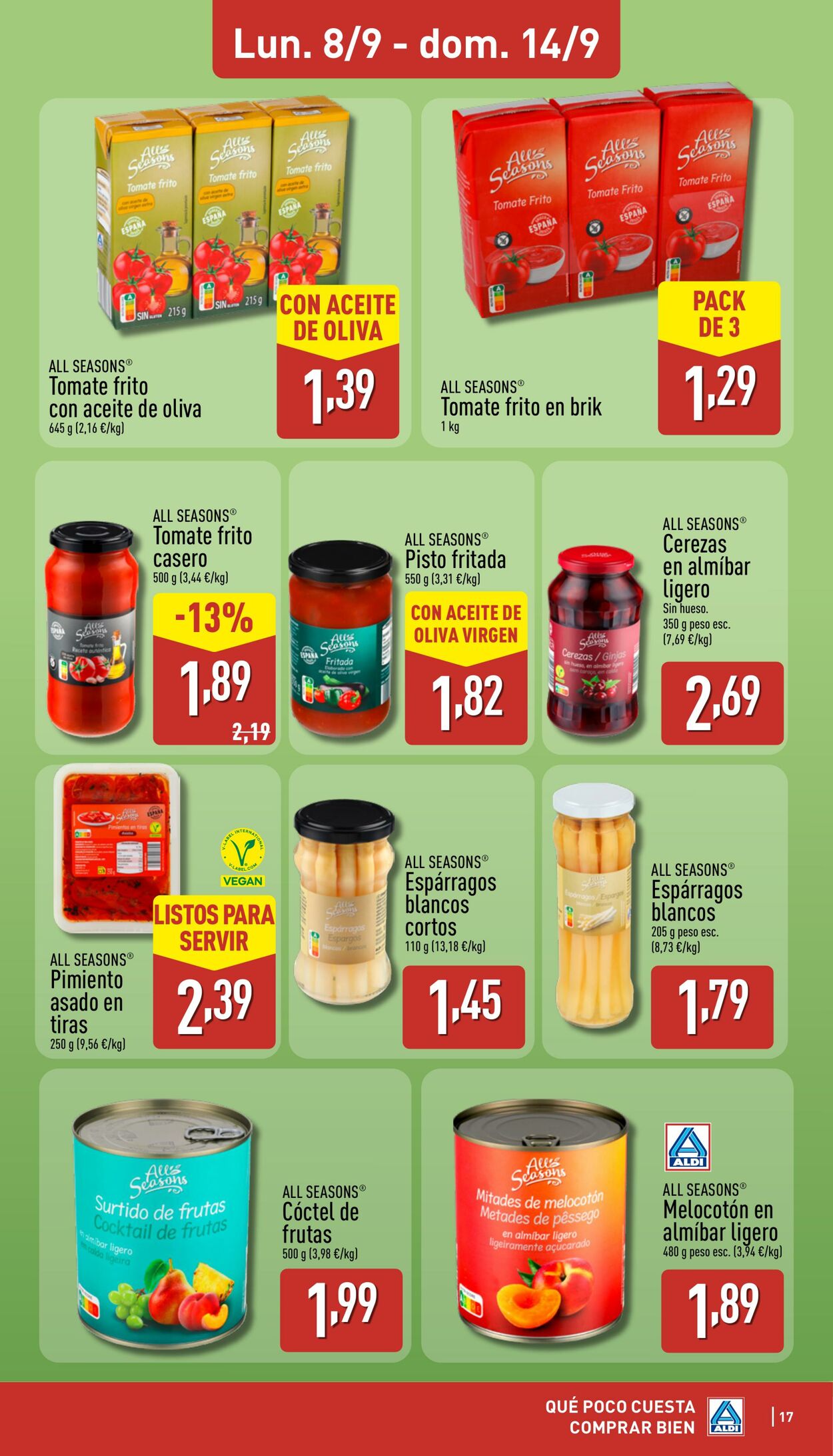 Folleto Aldi 08.09.2025 - 14.09.2025