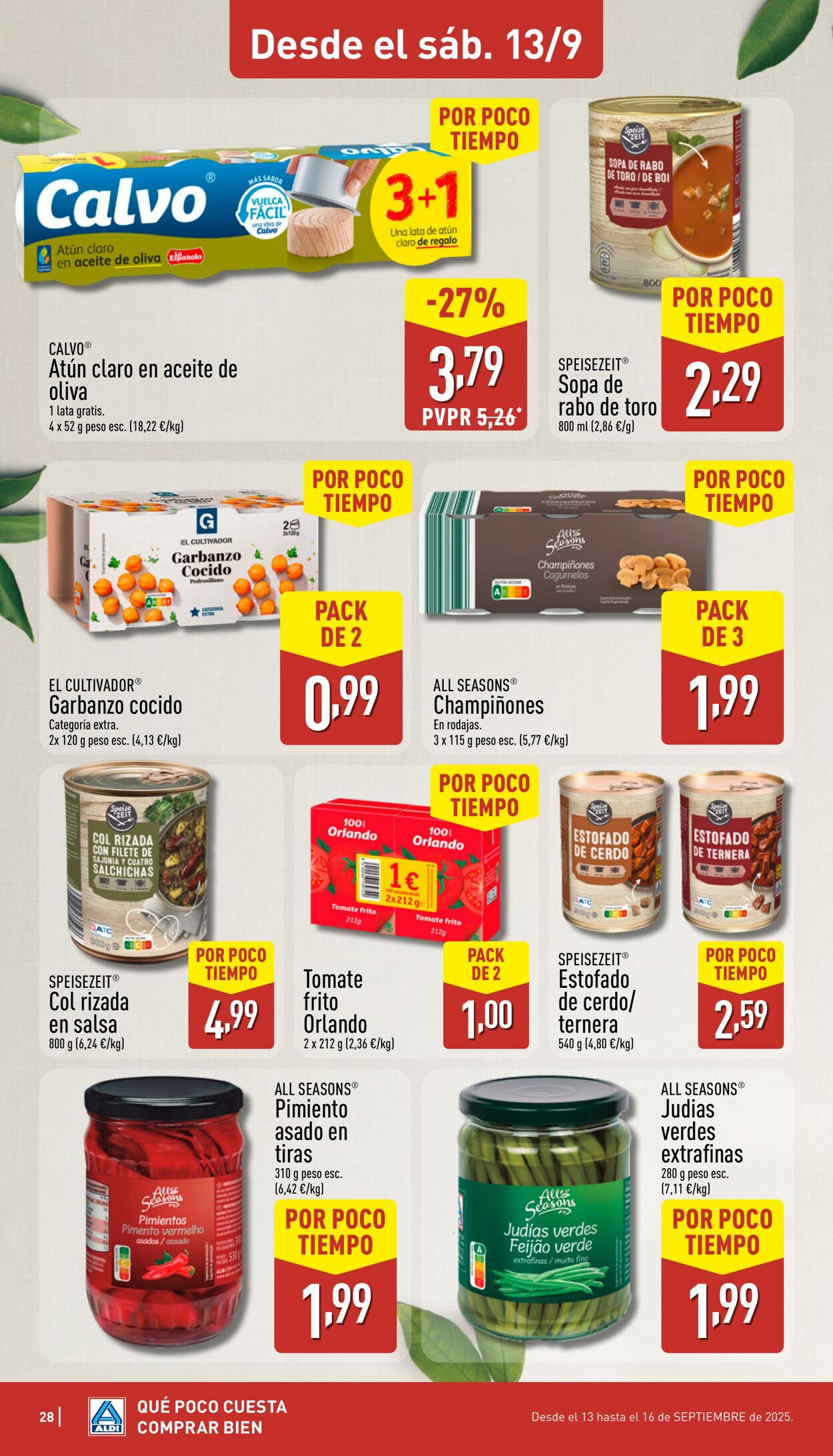 Folleto Aldi 08.09.2025 - 14.09.2025