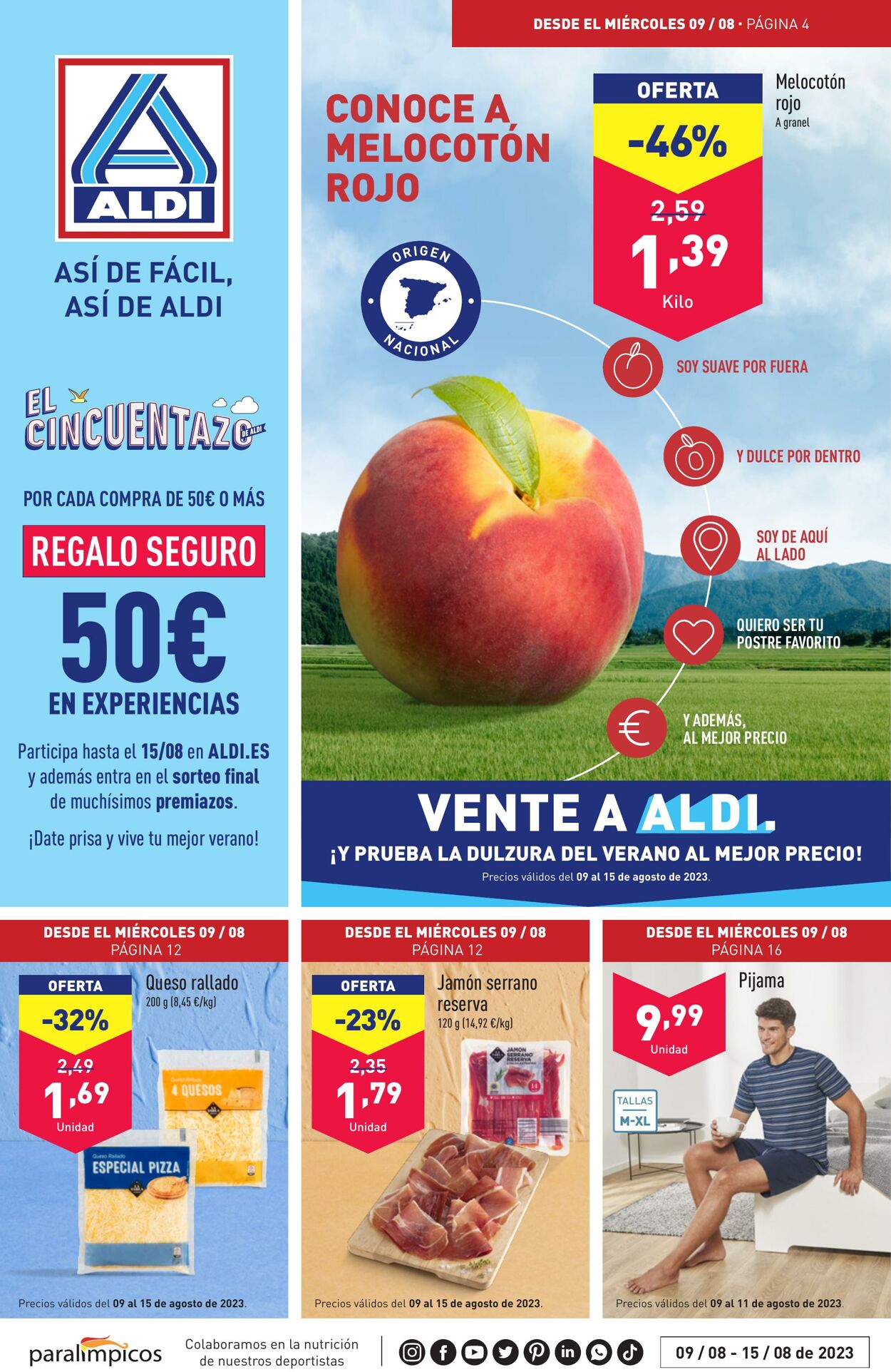 Folleto Aldi 09.08.2023 - 15.08.2023