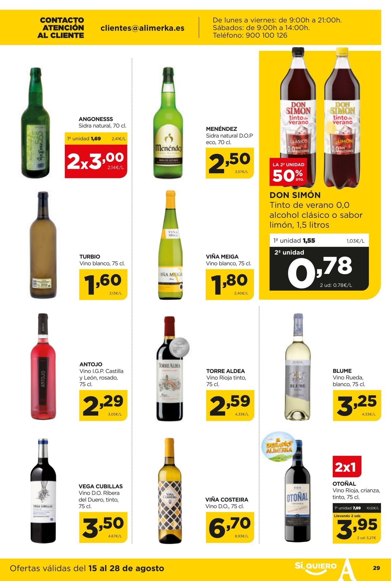 Folleto Alimerka 15.08.2024 - 28.08.2024