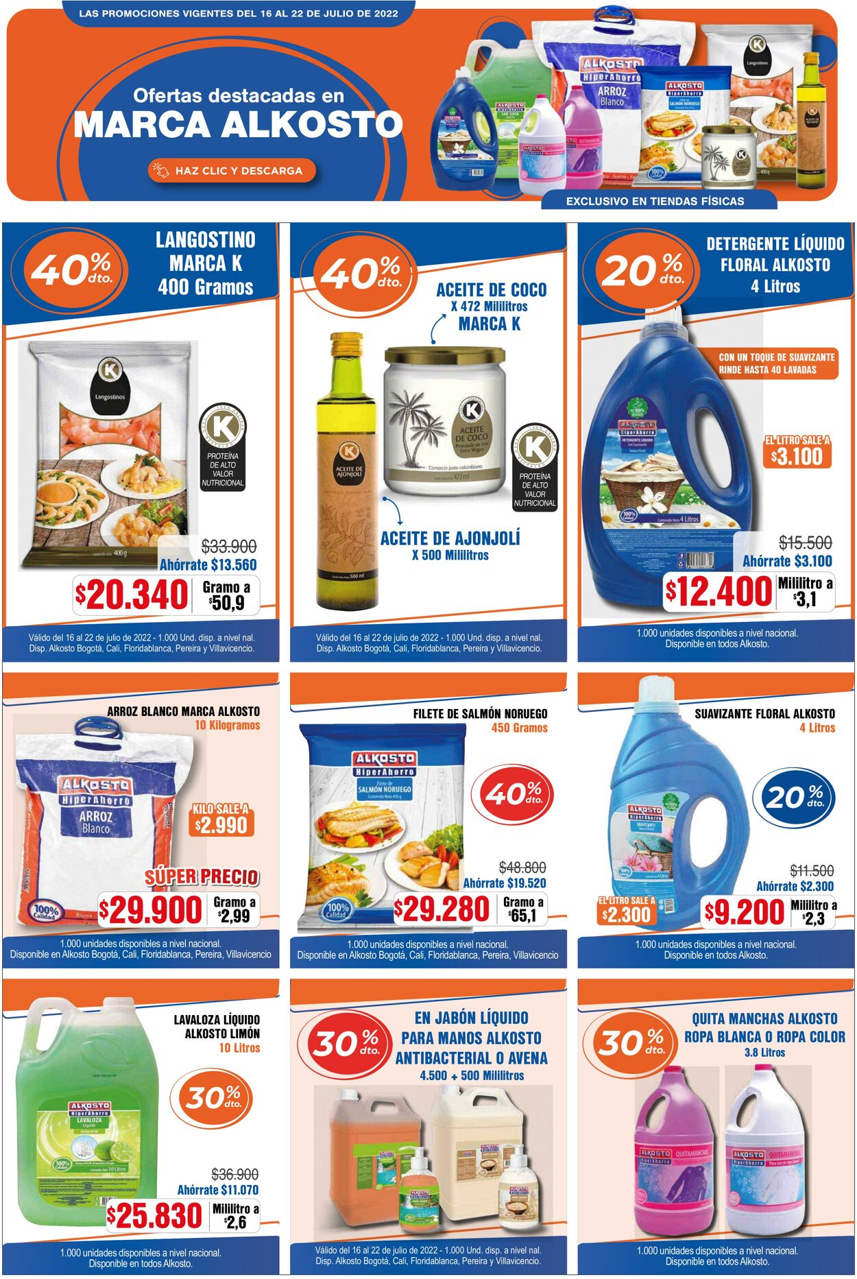 Folleto Alkosto 23.07.2022 - 29.07.2022