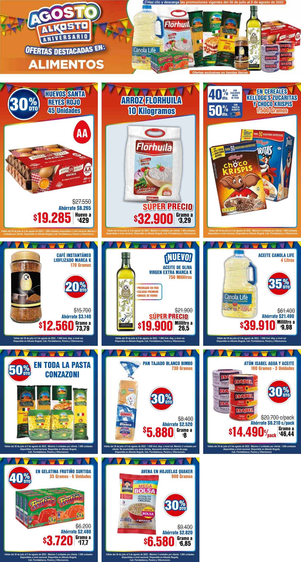 Folleto Alkosto 30.07.2022 - 05.08.2022