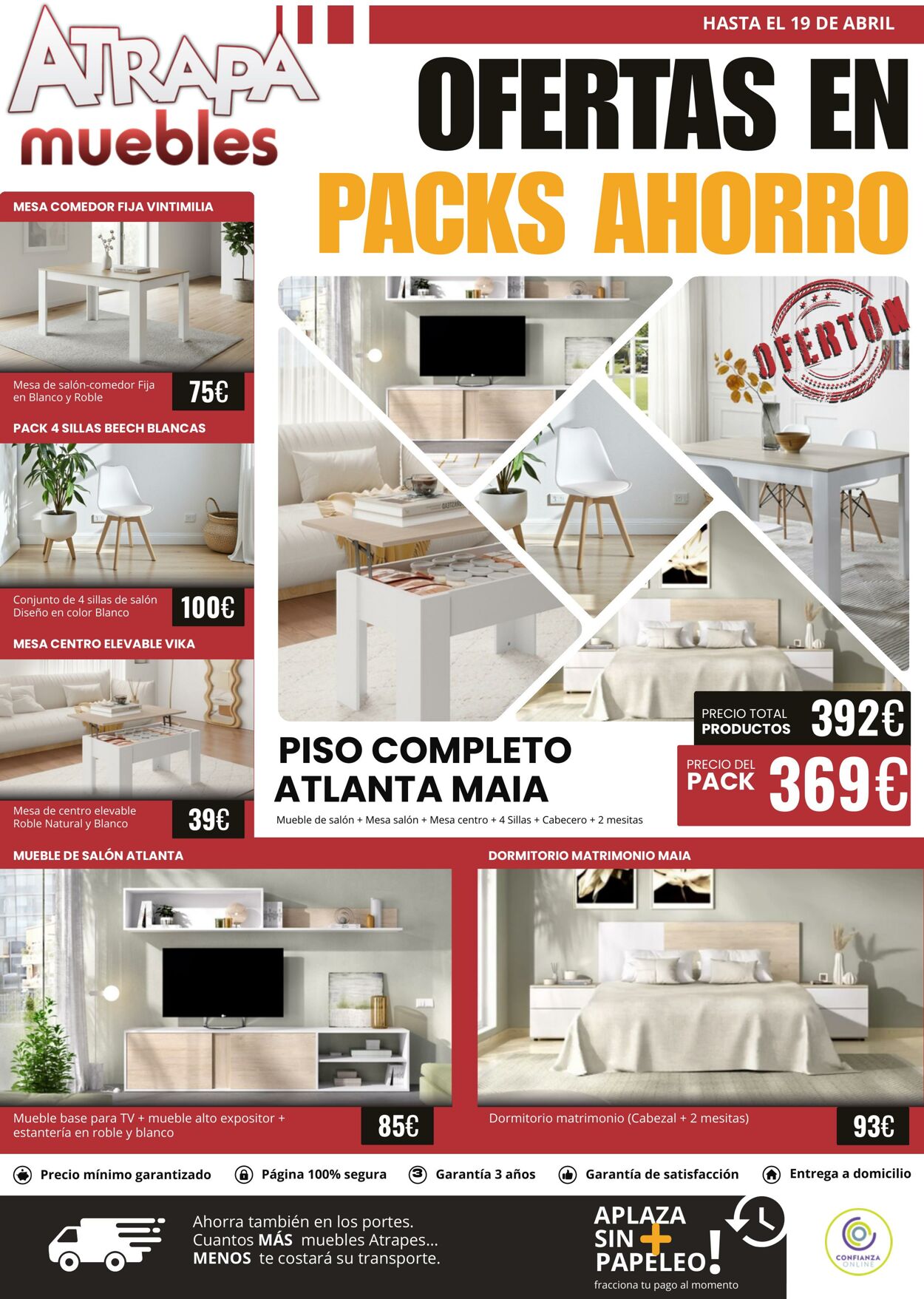 Atrapamuebles Folletos promocionales