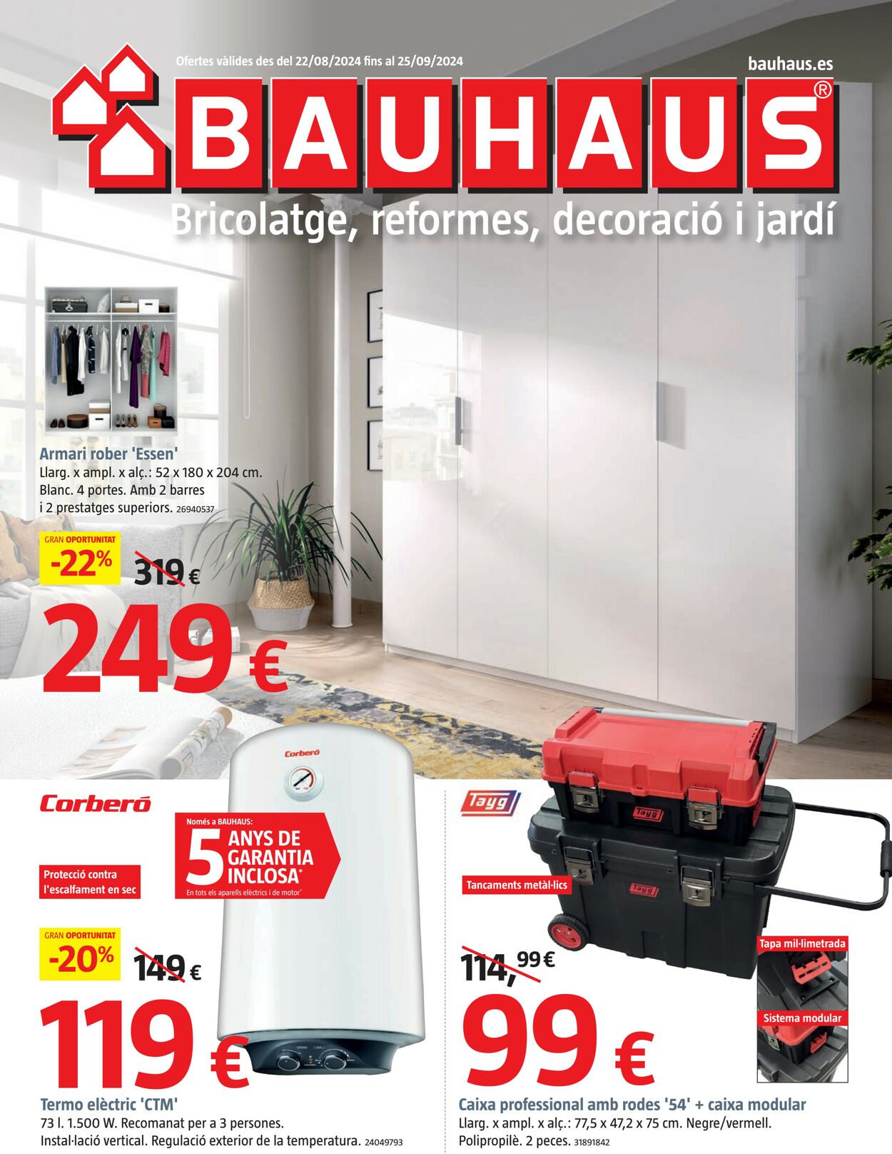 Bauhaus Folletos promocionales