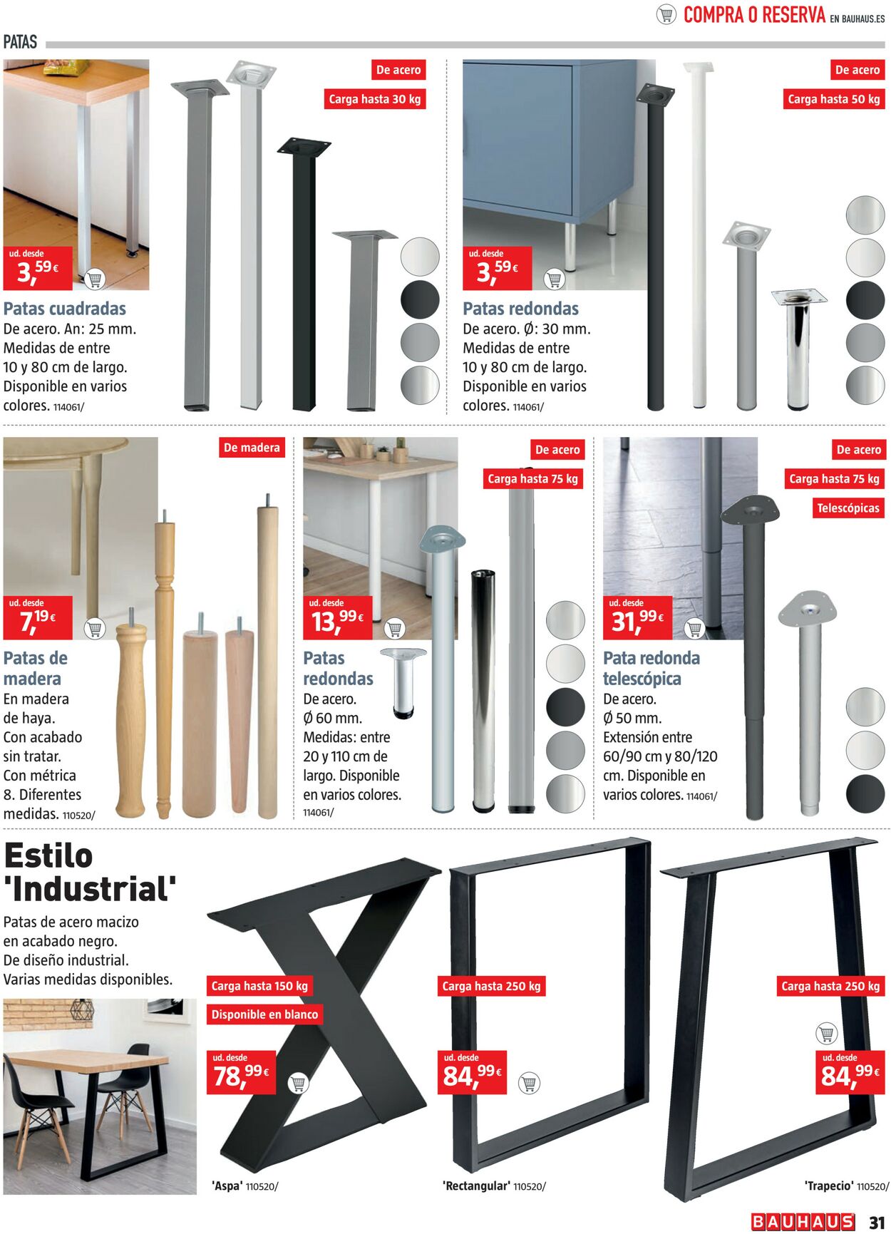 Folleto Bauhaus 22.01.2024 - 21.02.2024