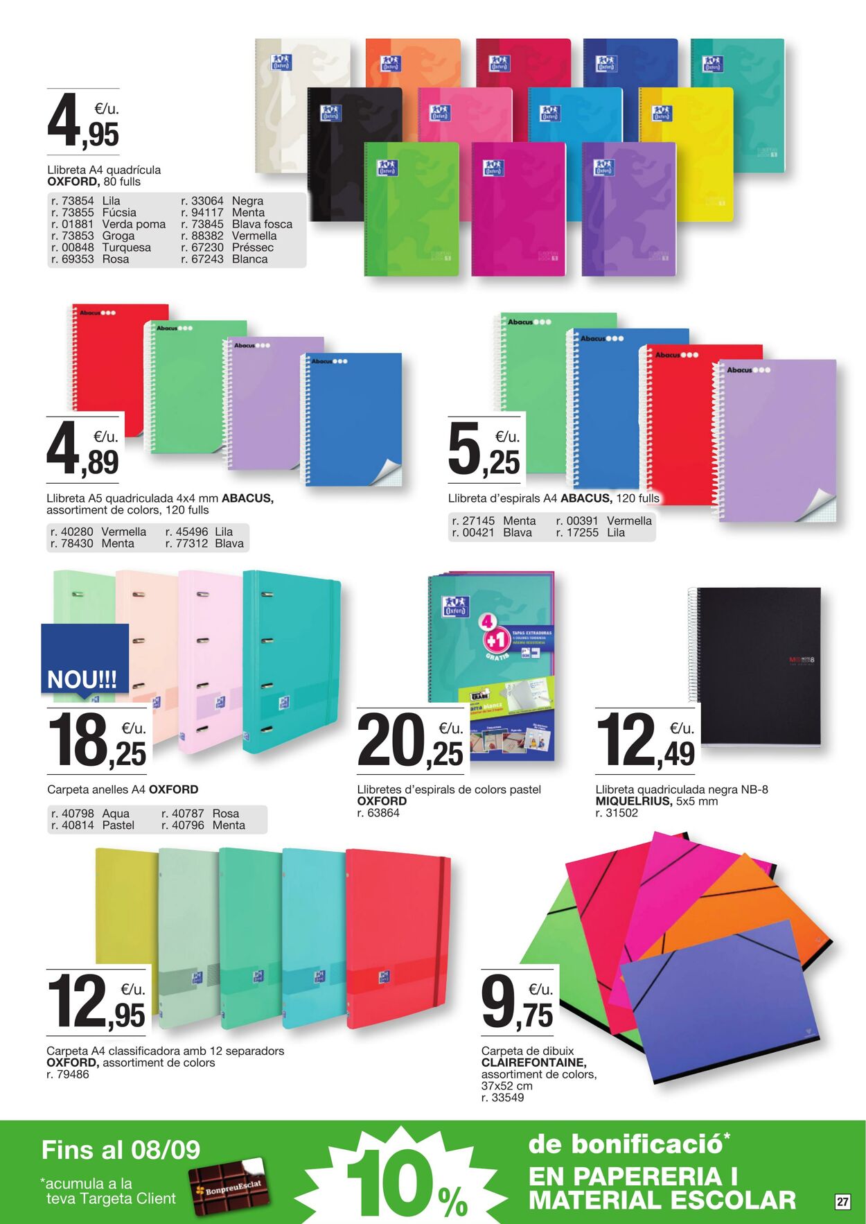 Folleto Bonpreu 26.08.2025 - 08.09.2025